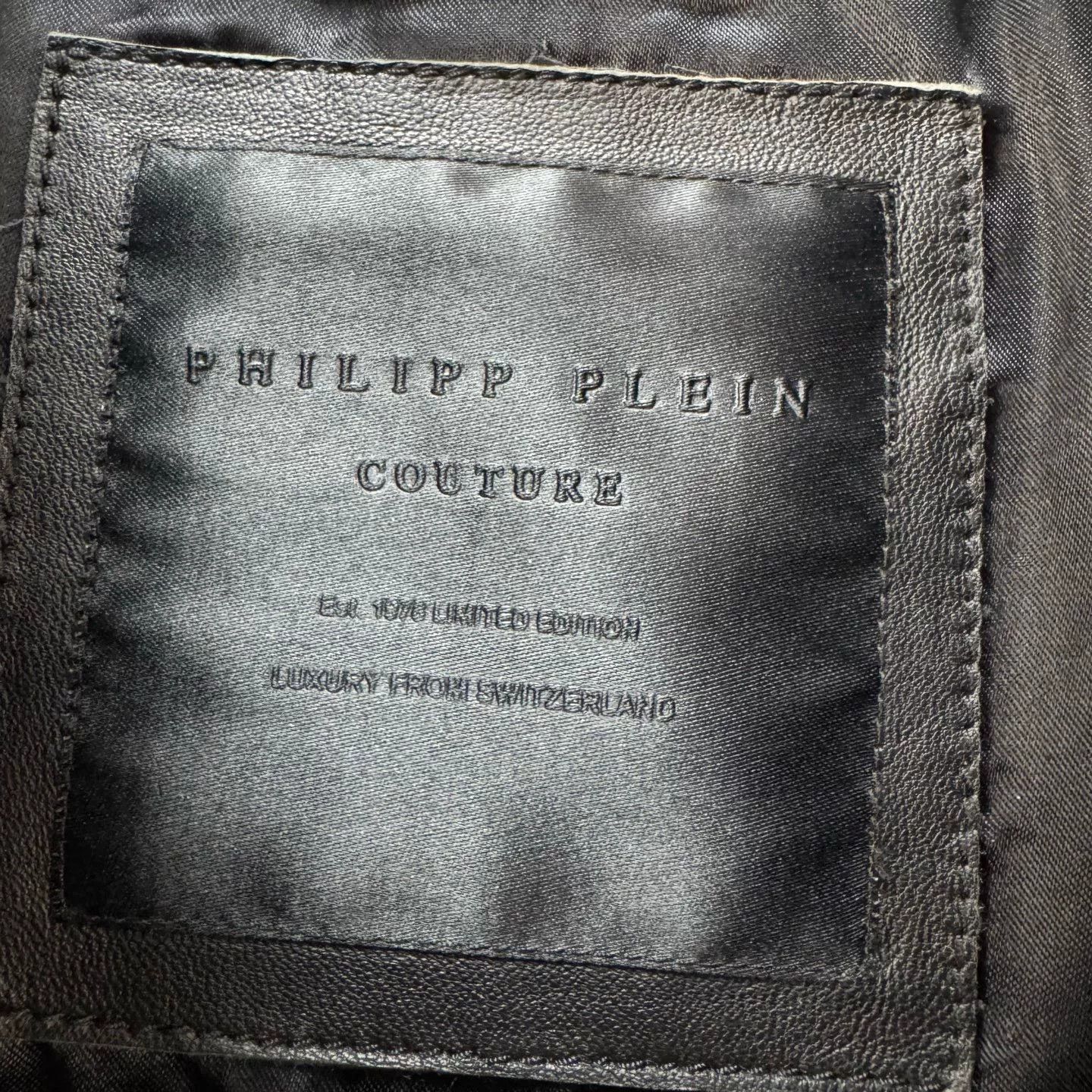 Philipp Plein philipp plein black embellished leather jacket Size US S / EU 44-46 / 1 - 6 Thumbnail
