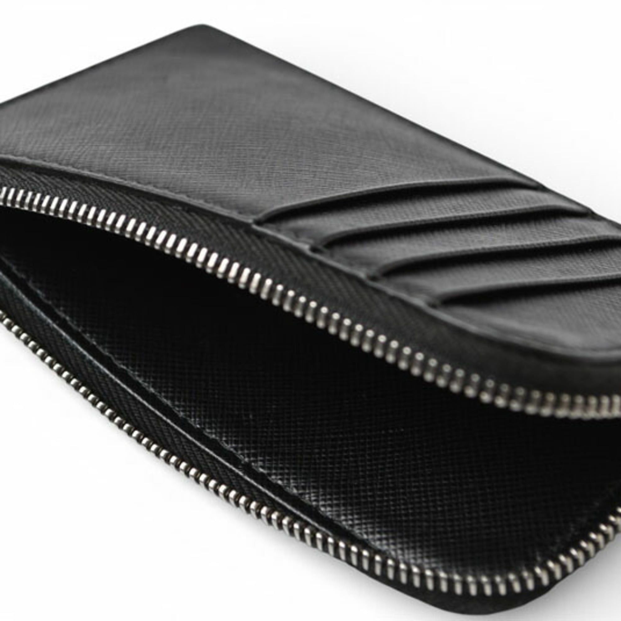 Prada Prada Fragment Case, Card Coin Leather, Nero Black Size ONE SIZE - 8 Thumbnail