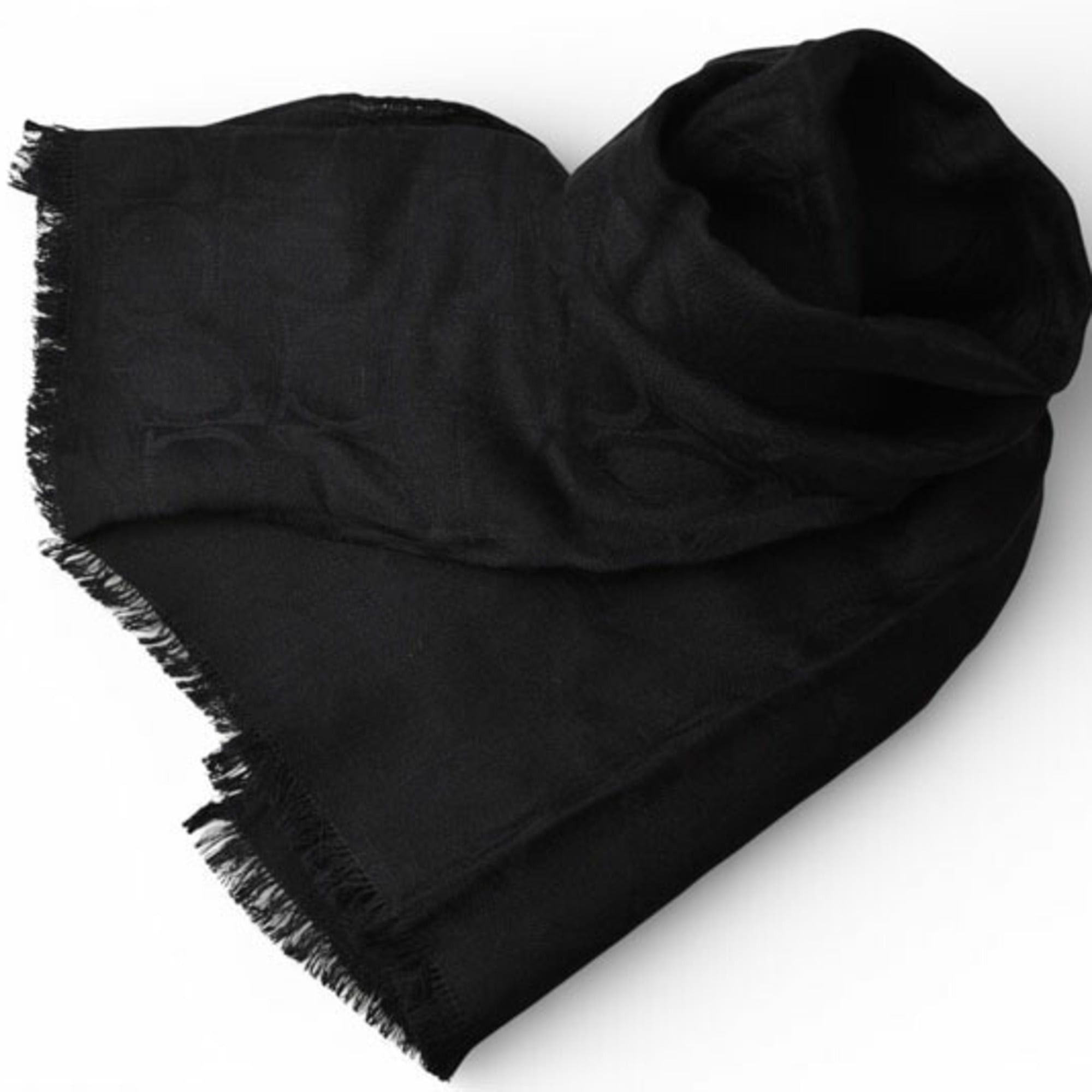 Salvatore Ferragamo Unused Salvatore Ferragamo scarf in black with Gancini pattern. Size ONE SIZE - 2 Thumbnail