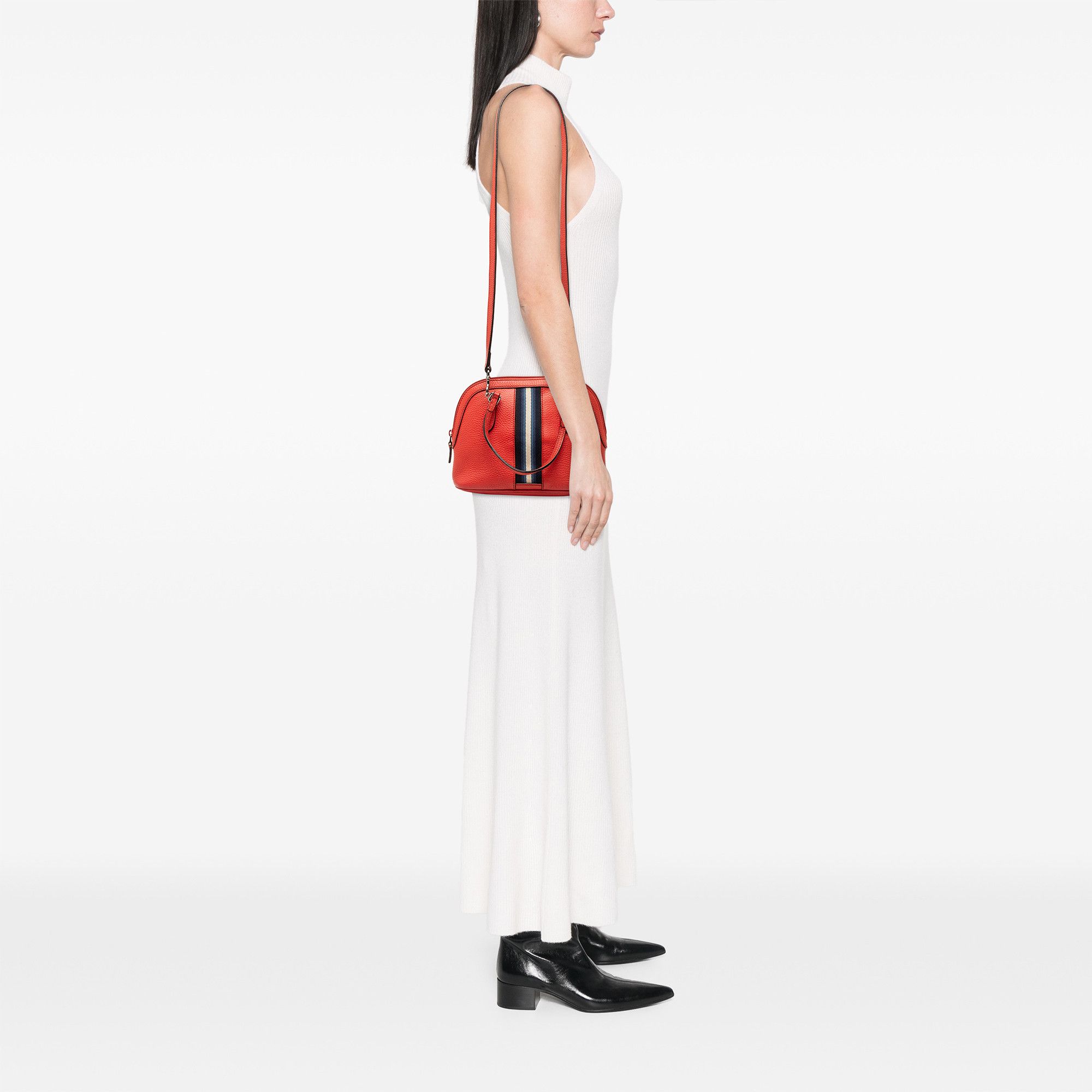 Gucci Gucci Mini Calfskin Web Dome Satchel Size ONE SIZE - 8 Thumbnail