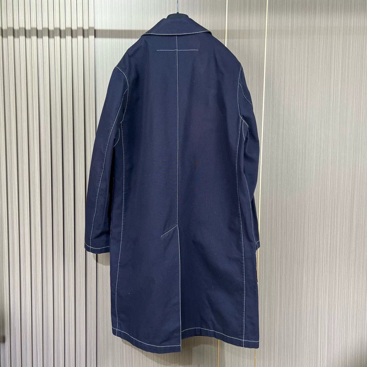 Givenchy Givenchy Long Stitch Coat in Navy Blue Size US M / EU 48-50 / 2 - 2 Thumbnail