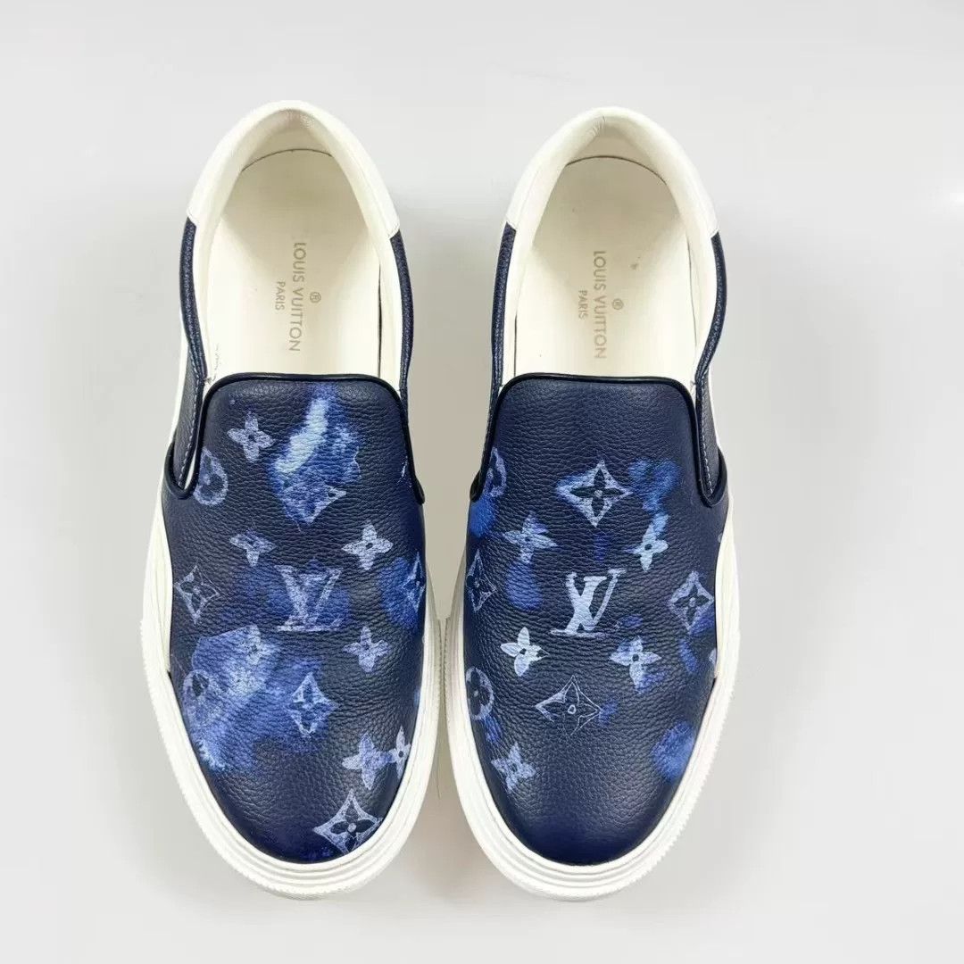 Louis Vuitton louis vuitton water ink slip-on sneakers Size US 7.5 / EU 40-41 - 4 Thumbnail