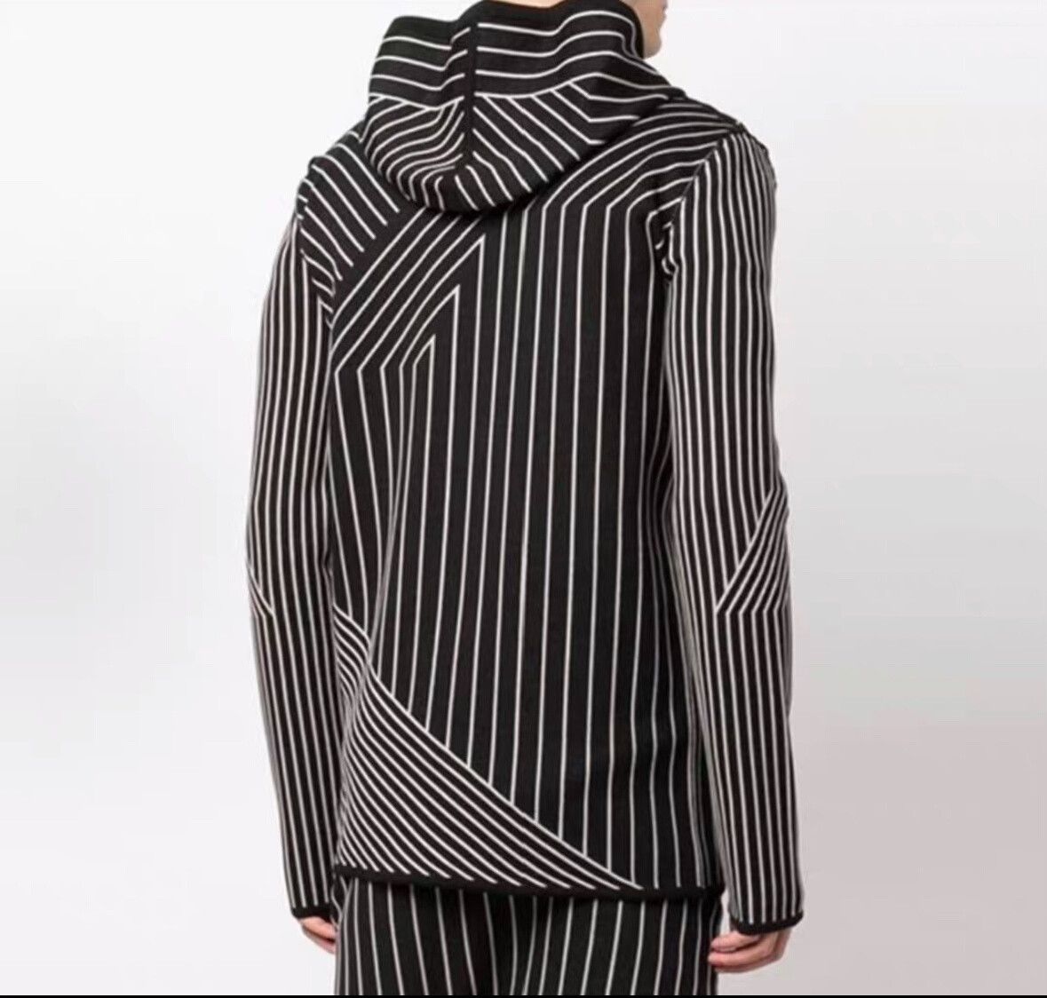 Rick Owens striped knit hooded cardigan and pants set Size US M / EU 48-50 / 2 - 7 Thumbnail