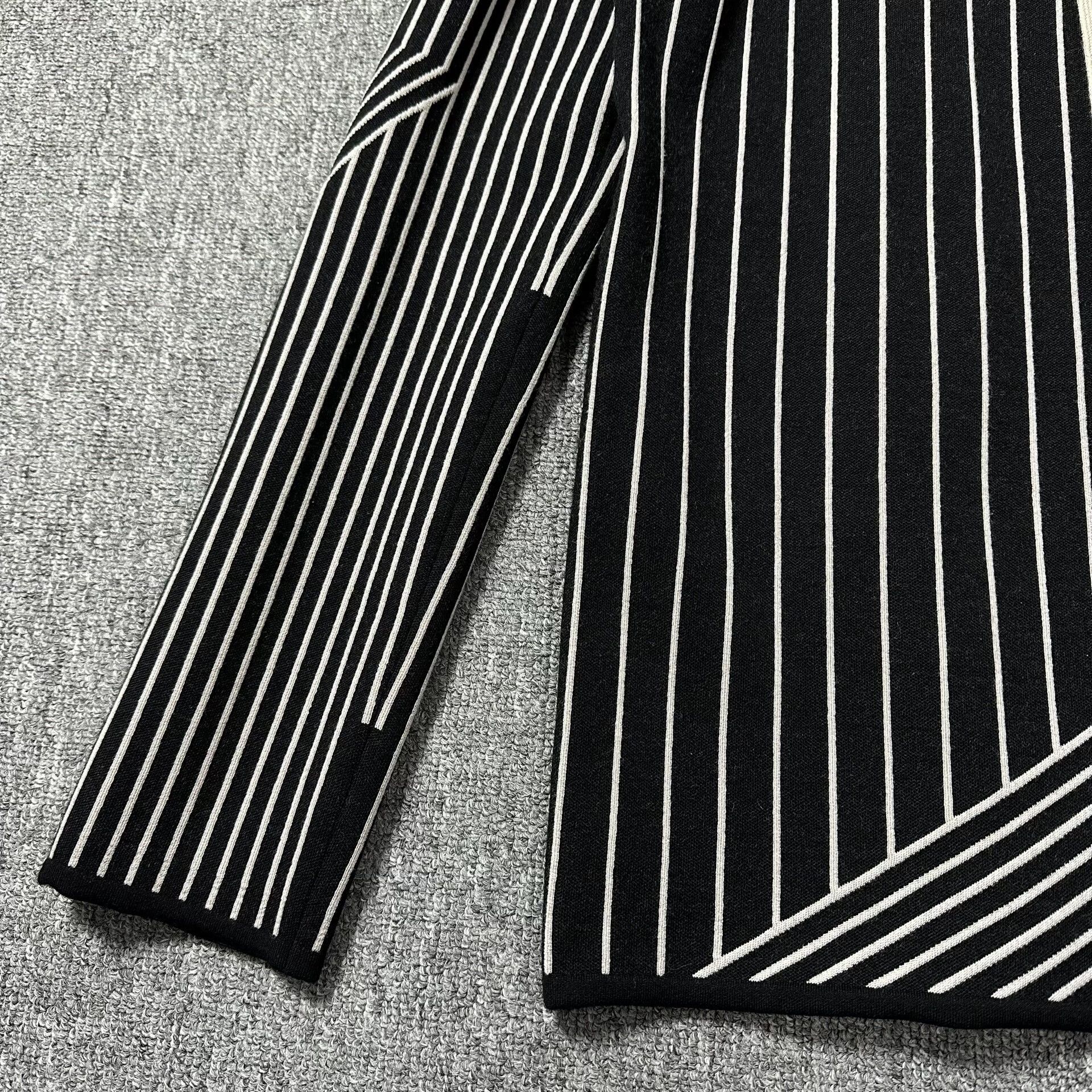 Rick Owens striped knit hooded cardigan and pants set Size US M / EU 48-50 / 2 - 2 Thumbnail
