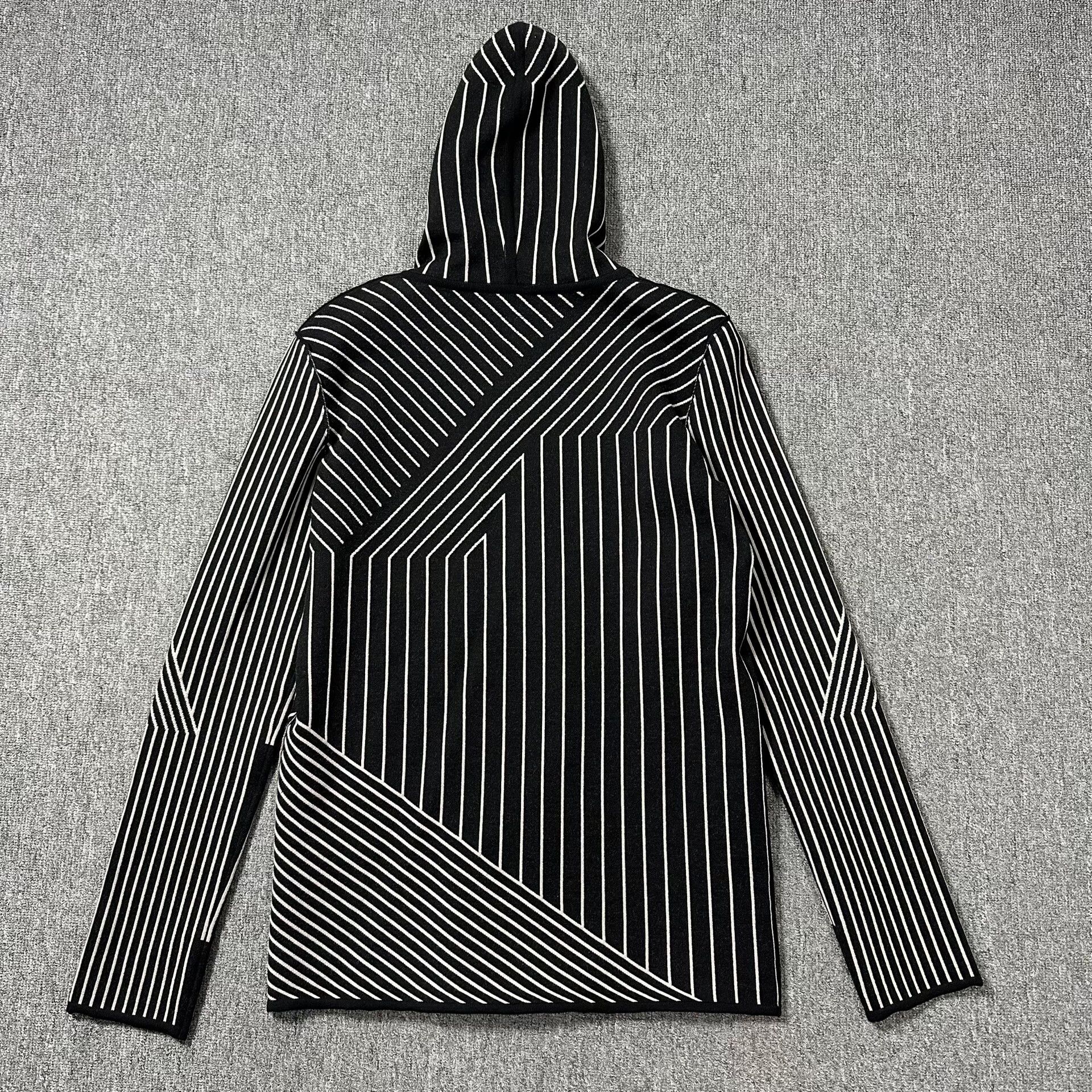 Rick Owens striped knit hooded cardigan and pants set Size US M / EU 48-50 / 2 - 3 Thumbnail