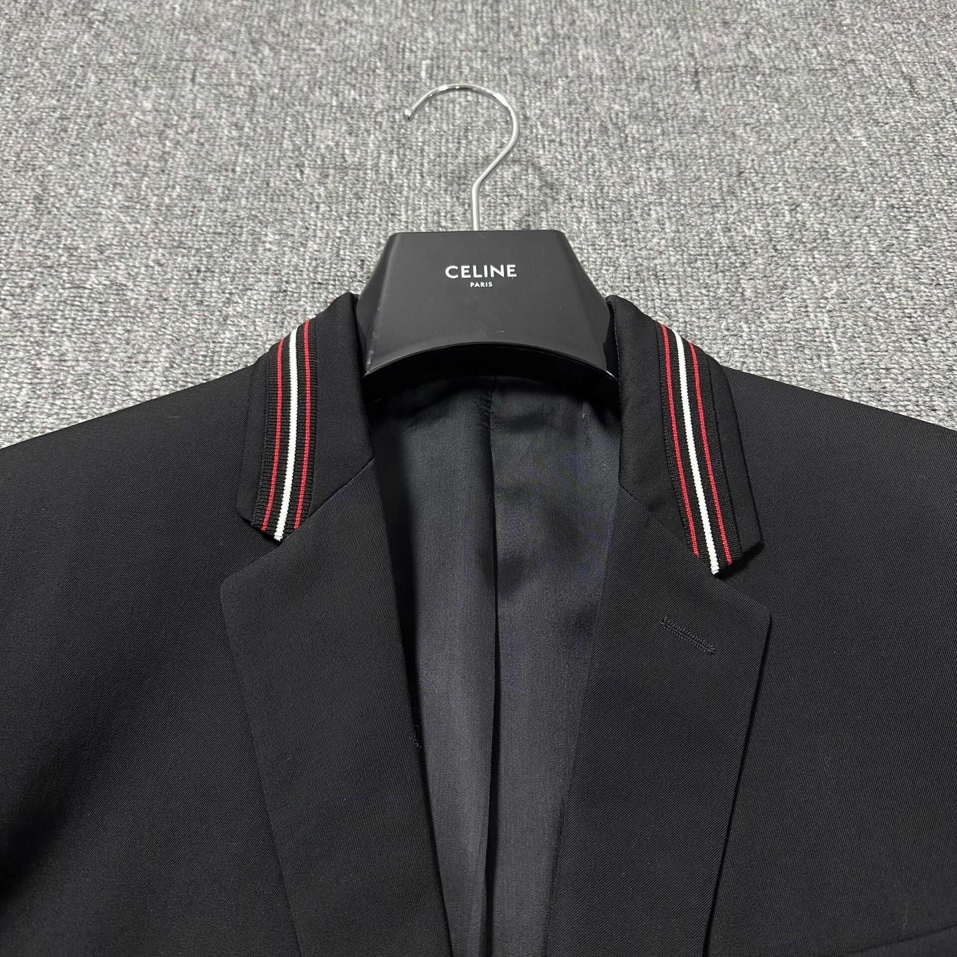 Dior Dior Homme Wool Suit Jacket with Red Stripes Size US M / EU 48-50 / 2 - 2 Thumbnail