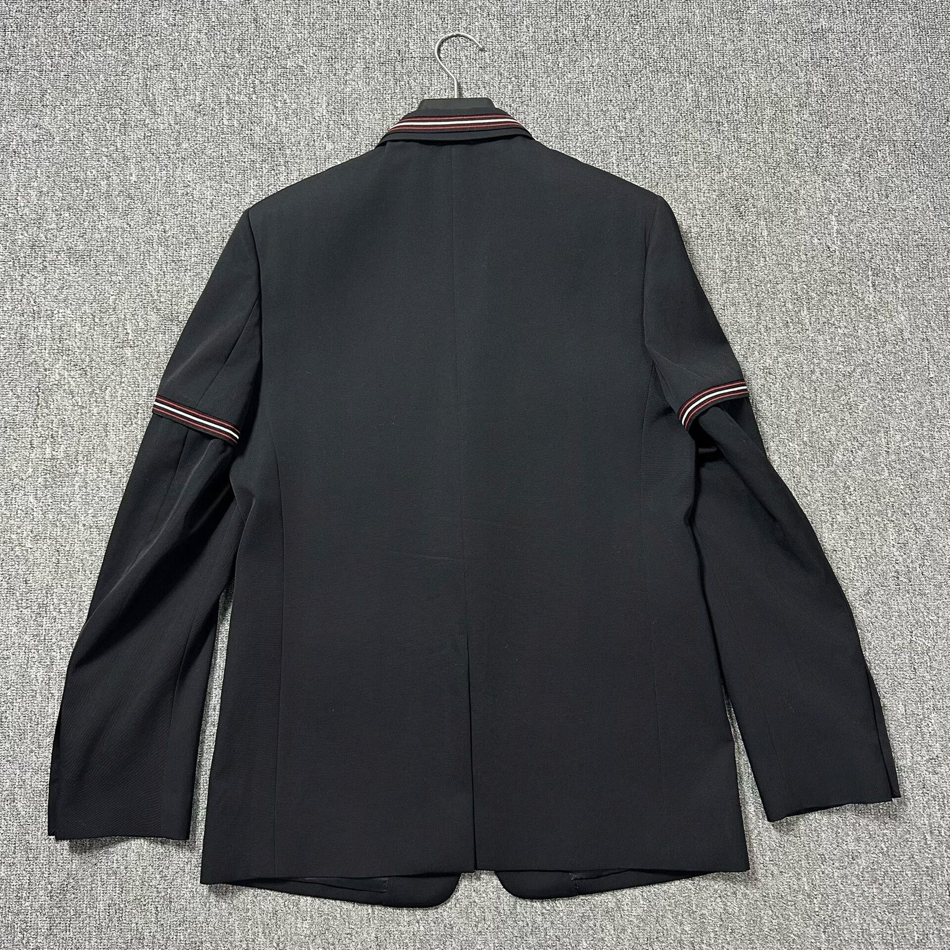 Dior Dior Homme Wool Suit Jacket with Red Stripes Size US M / EU 48-50 / 2 - 3 Thumbnail