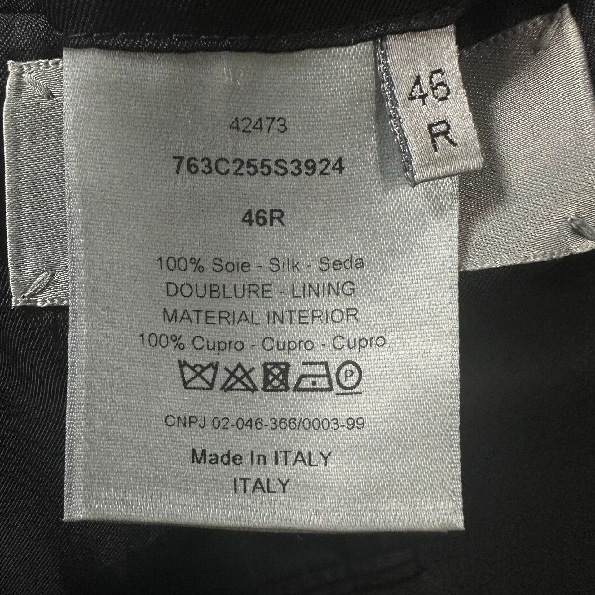 Dior Dior Black and White Satin Weave Suit Size US M / EU 48-50 / 2 - 7 Thumbnail