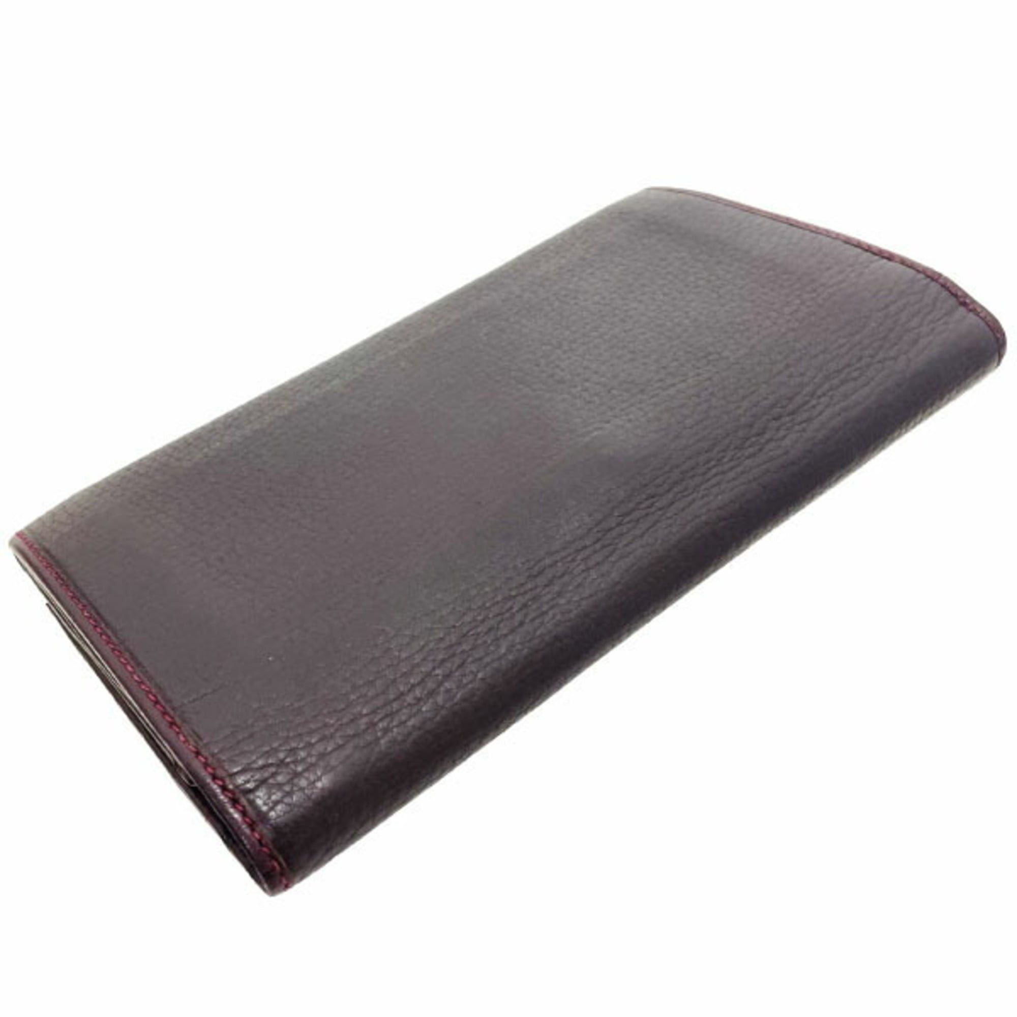 Gucci Gucci Old Leather Long Wallet, Bordeaux 035 0416, GUCCI Bifold Wallet SYN-16104 Size ONE SIZE - 3 Thumbnail