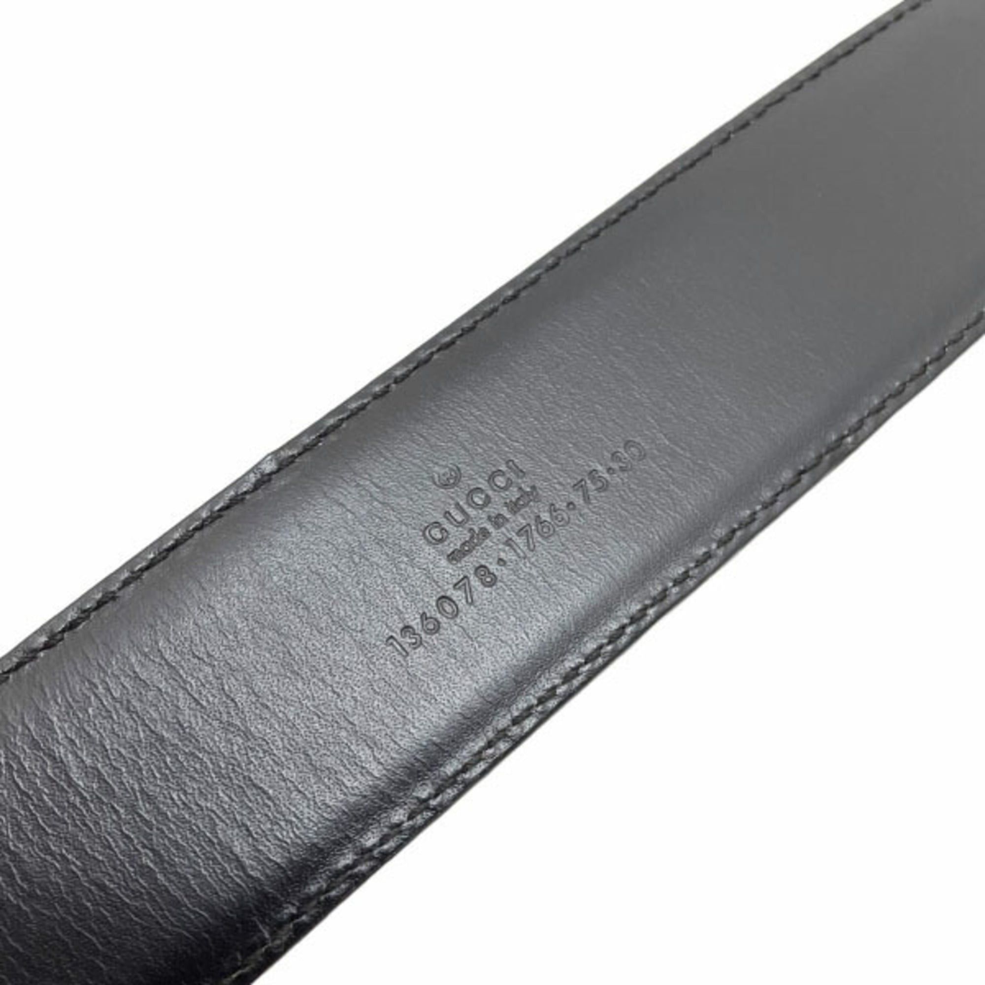 Gucci Gucci Women's Metallic Purple Leather Belt with Bamboo Buckle, Size 136078, Approximately 70cm, Wide Belt, NN-16132 Size ONE SIZE - 7 Thumbnail
