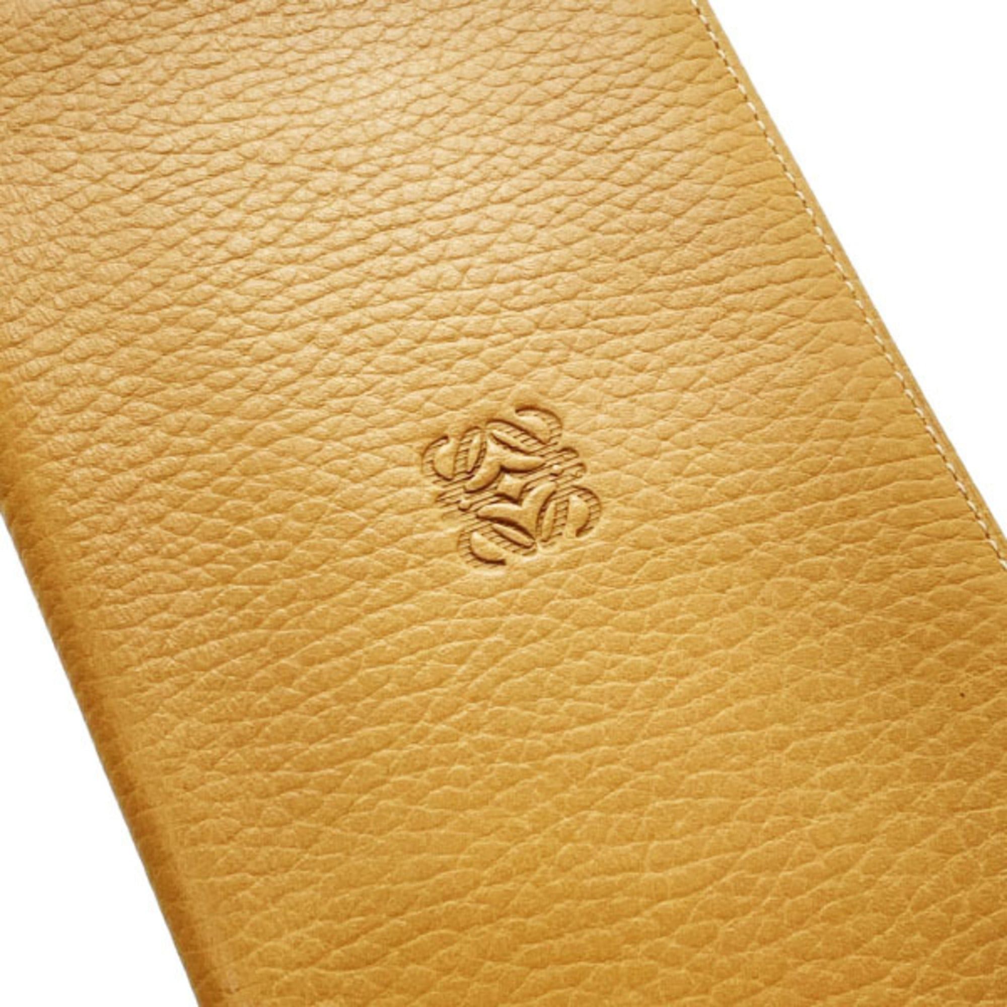 Loewe Loewe Anagram Bifold Long Wallet in Leather, Camel and Brown, HWN-16120 Size ONE SIZE - 5 Thumbnail