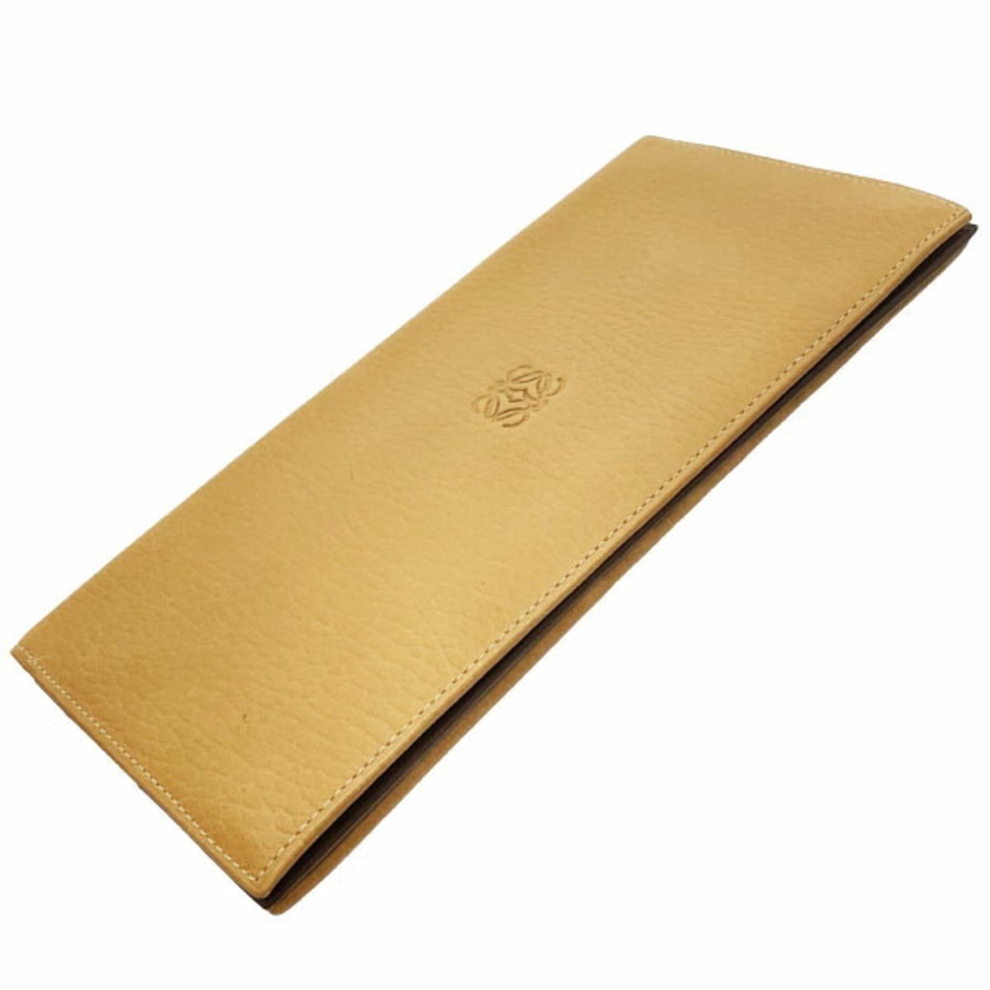 Loewe Loewe Anagram Bifold Long Wallet in Leather, Camel and Brown, HWN-16120 Size ONE SIZE - 4 Thumbnail