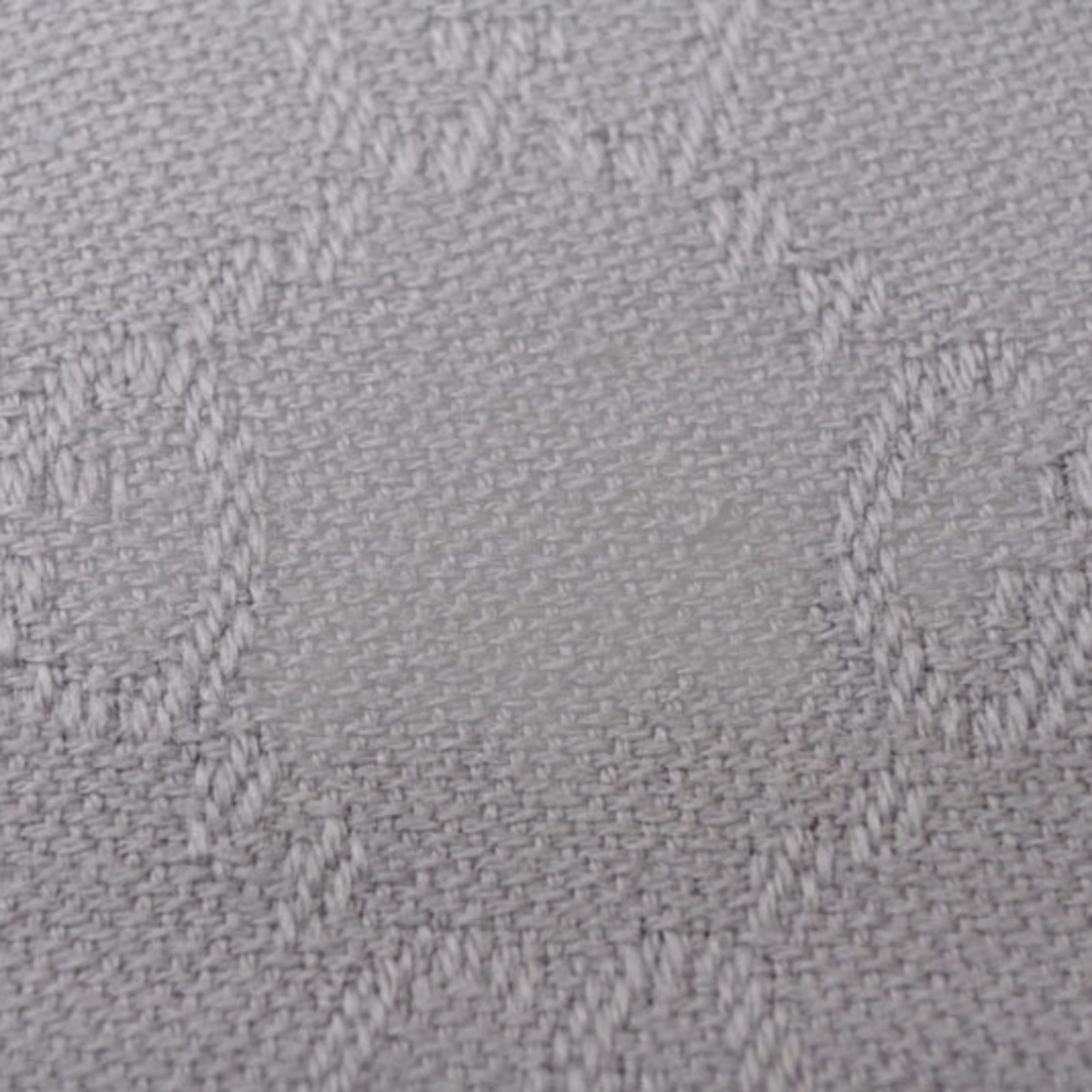 Gucci Gucci Winter Scarf, 100% Wool with GG Pattern, Light Silver Size ONE SIZE - 6 Thumbnail