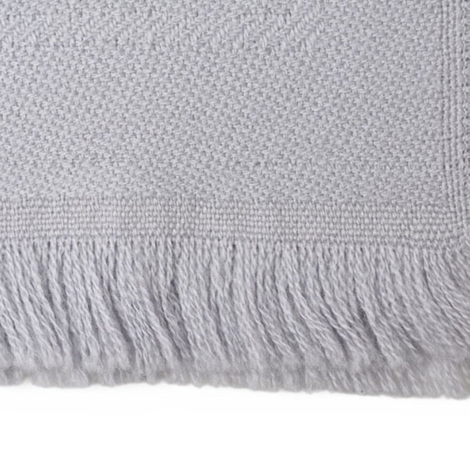 Gucci Gucci Winter Scarf, 100% Wool with GG Pattern, Light Silver Size ONE SIZE - 3 Thumbnail
