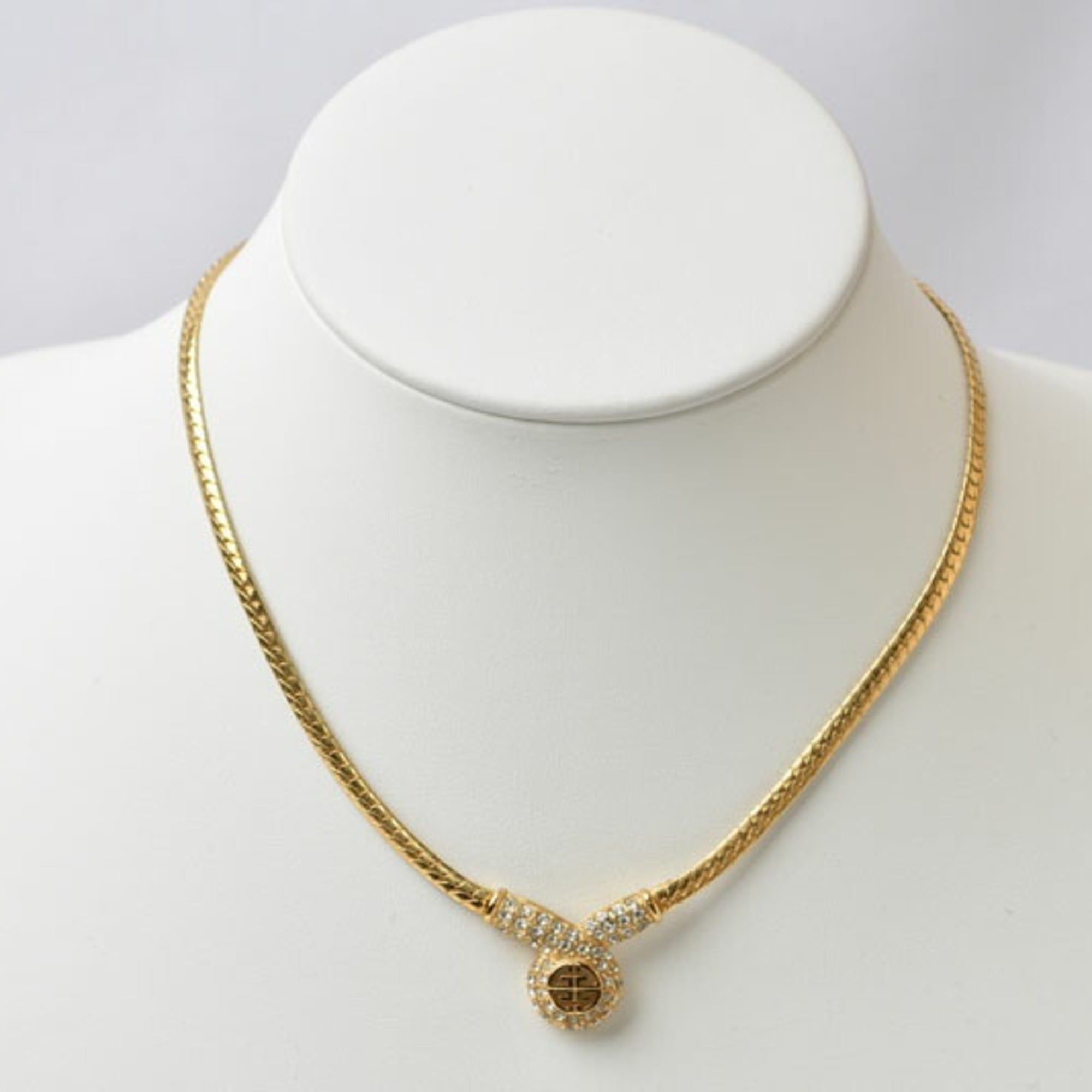 Givenchy Givenchy necklace, choker, rhinestone, gold, for women Size ONE SIZE - 3 Thumbnail