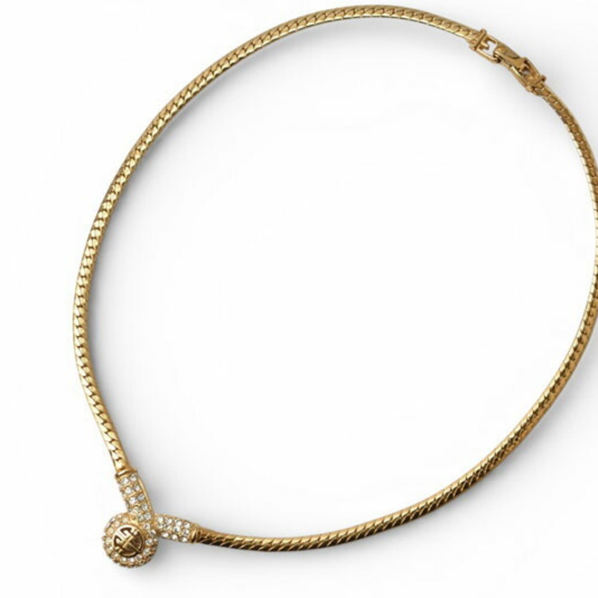 Givenchy Givenchy necklace, choker, rhinestone, gold, for women Size ONE SIZE - 4 Thumbnail