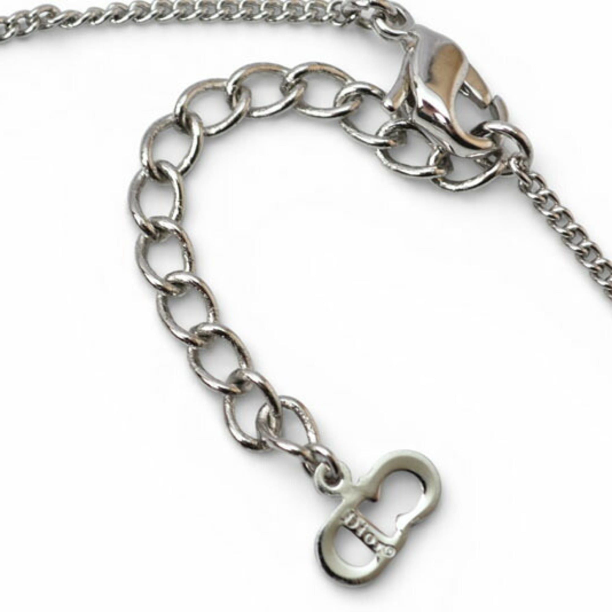 Dior Christian Dior necklace with D motif and heart in silver Size ONE SIZE - 5 Thumbnail