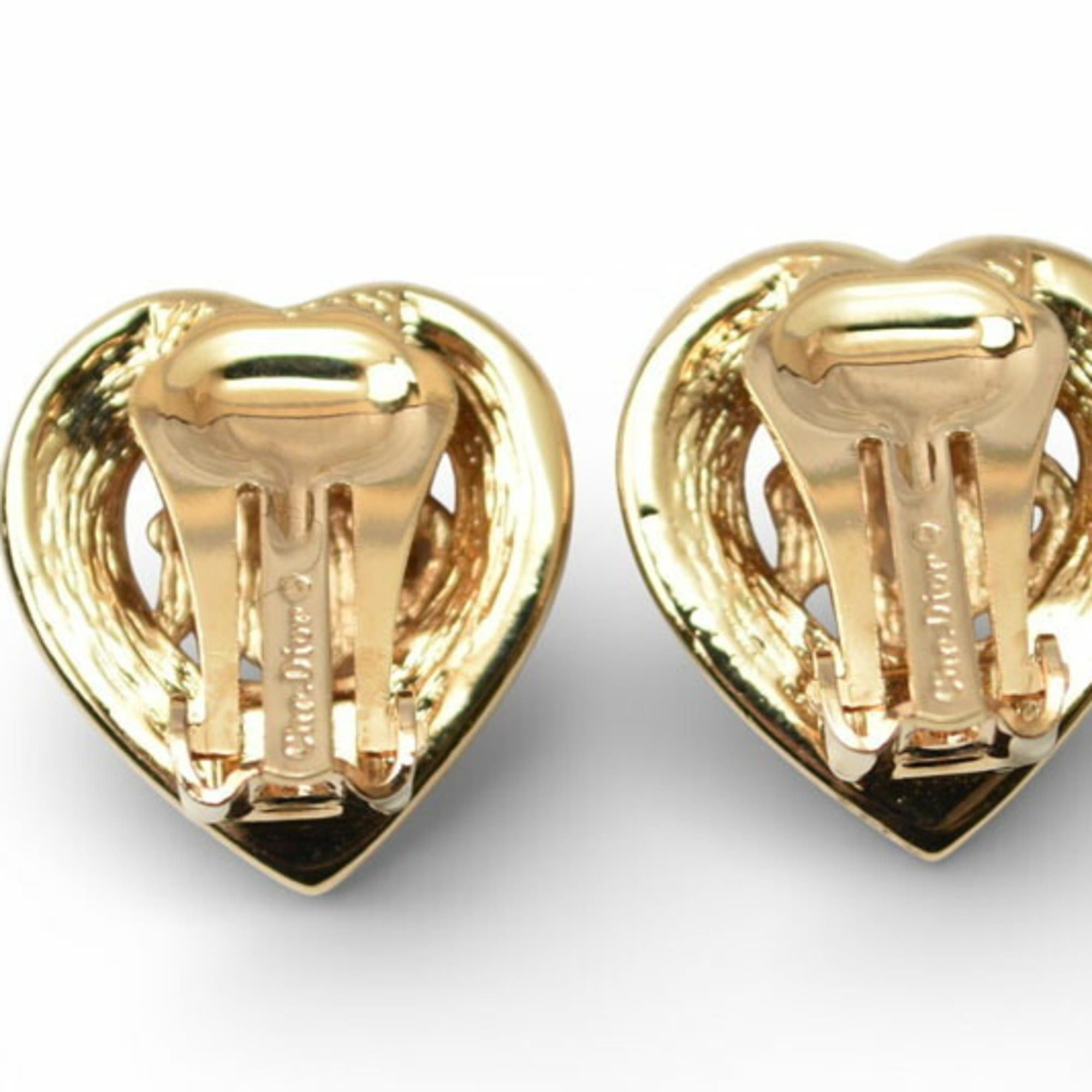 Dior Christian Dior necklace and earring set, pendant with rhinestones, gold Size ONE SIZE - 7 Thumbnail