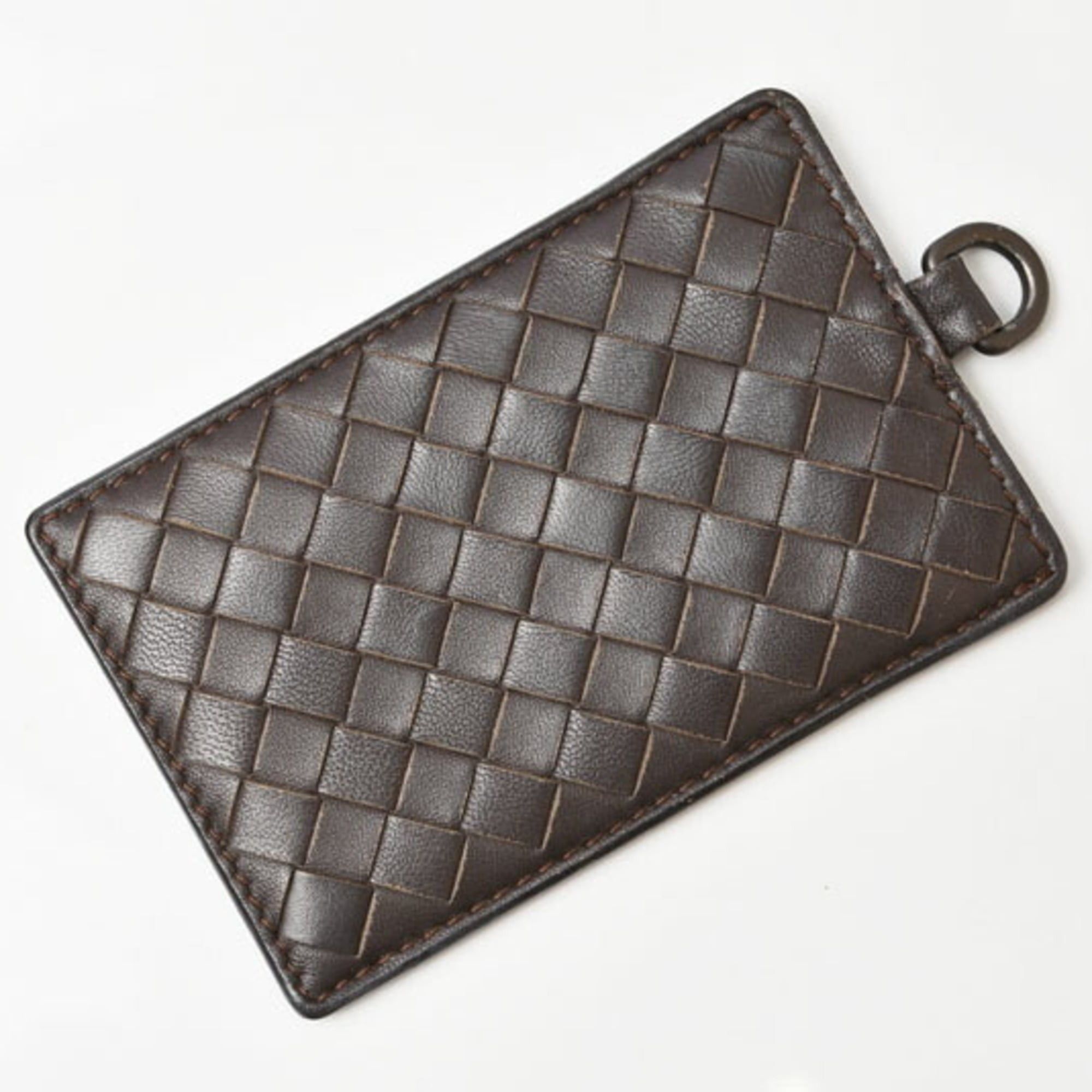 Bottega Veneta Bottega Veneta Neck Strap, Pass Case, and ID Holder Set (2 pieces) in Dark Brown Intrecciato Size ONE SIZE - 4 Thumbnail