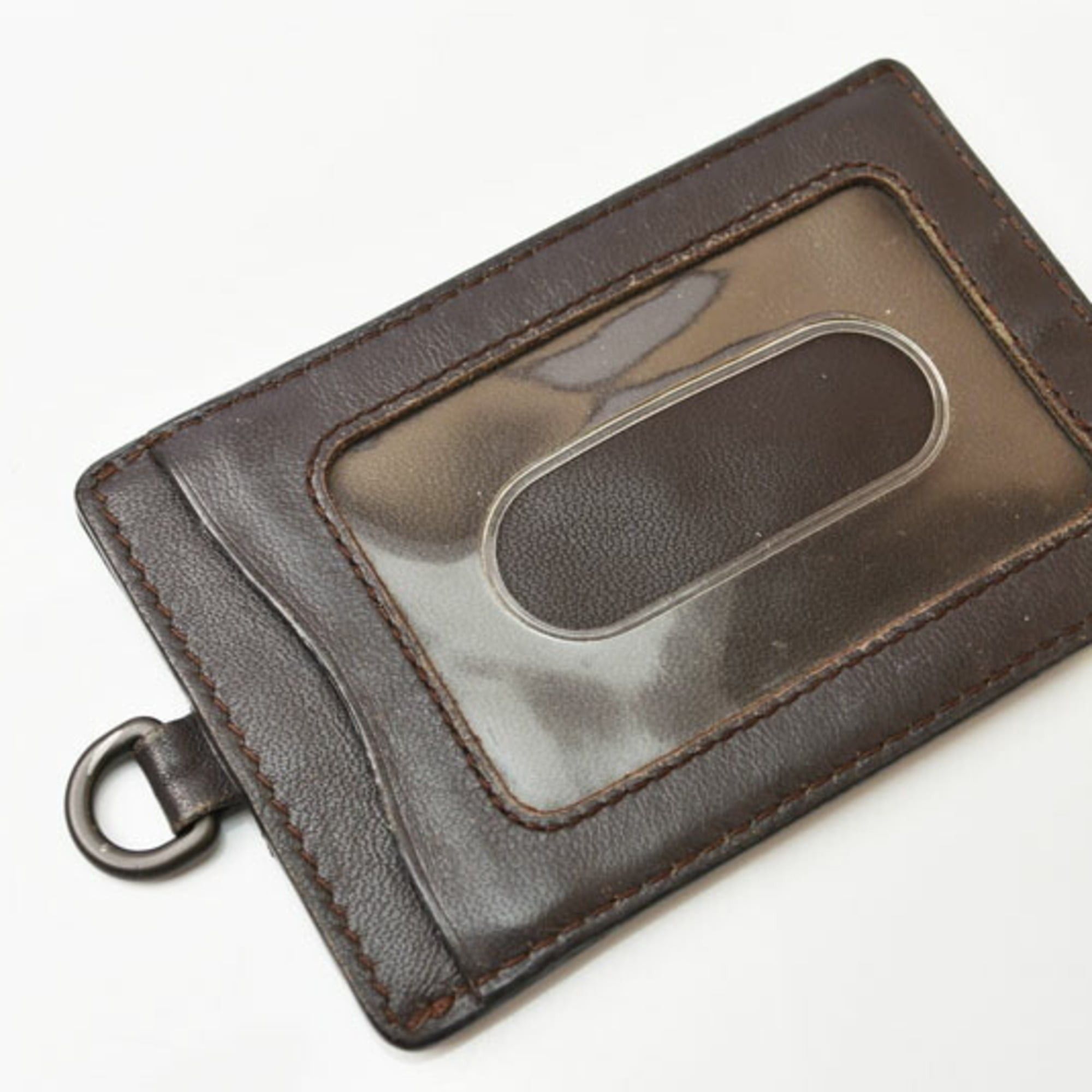 Bottega Veneta Bottega Veneta Neck Strap, Pass Case, and ID Holder Set (2 pieces) in Dark Brown Intrecciato Size ONE SIZE - 5 Thumbnail