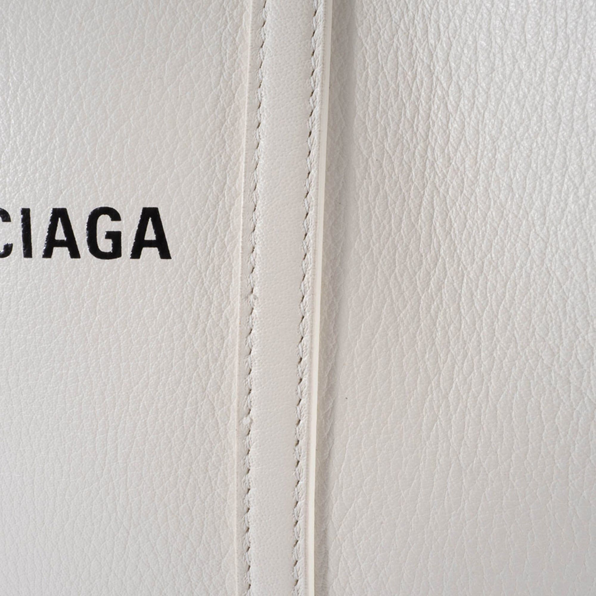 Balenciaga Balenciaga Everyday Tote Bag Shoulder Leather White Size ONE SIZE - 17 Thumbnail