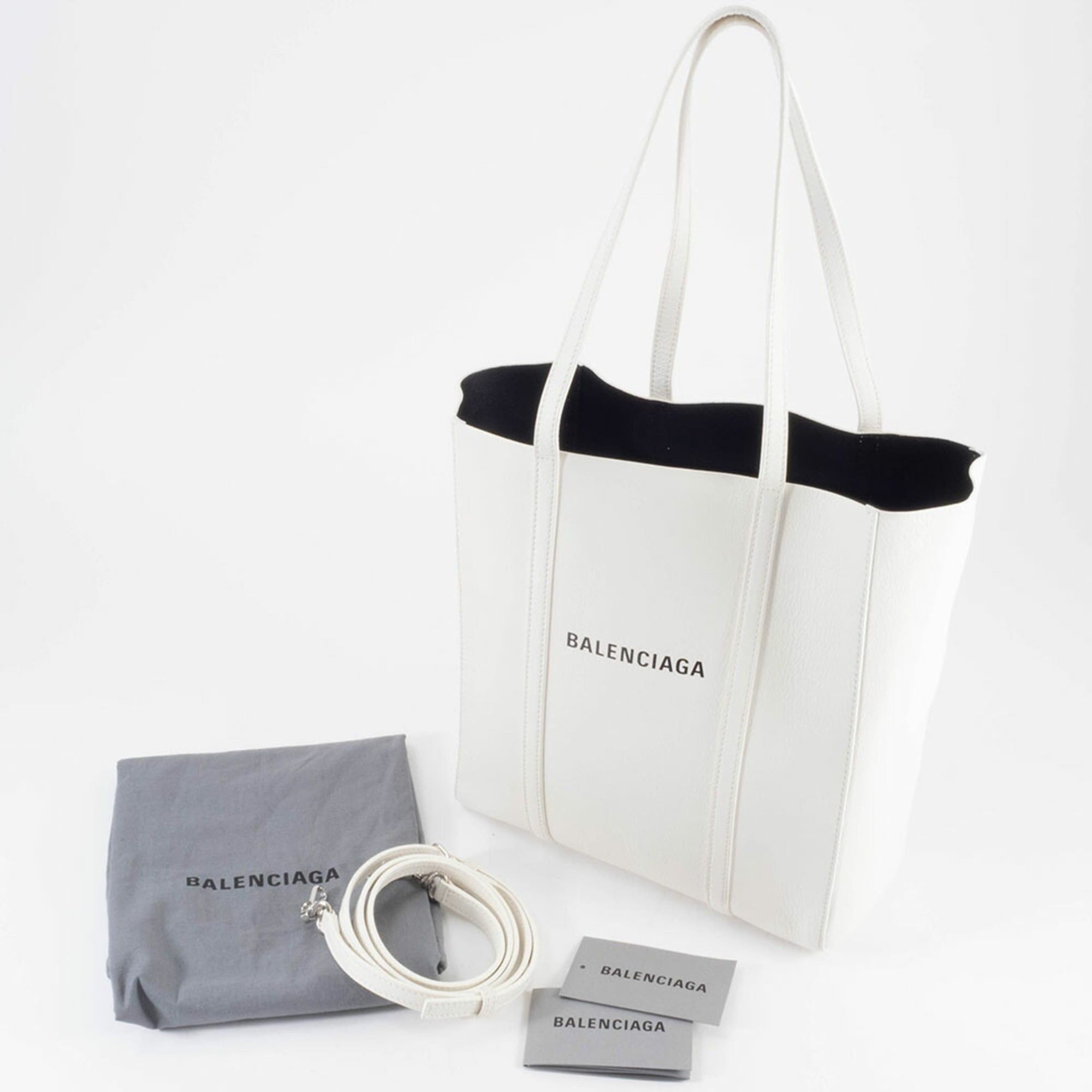 Balenciaga Balenciaga Everyday Tote Bag Shoulder Leather White Size ONE SIZE - 16 Thumbnail