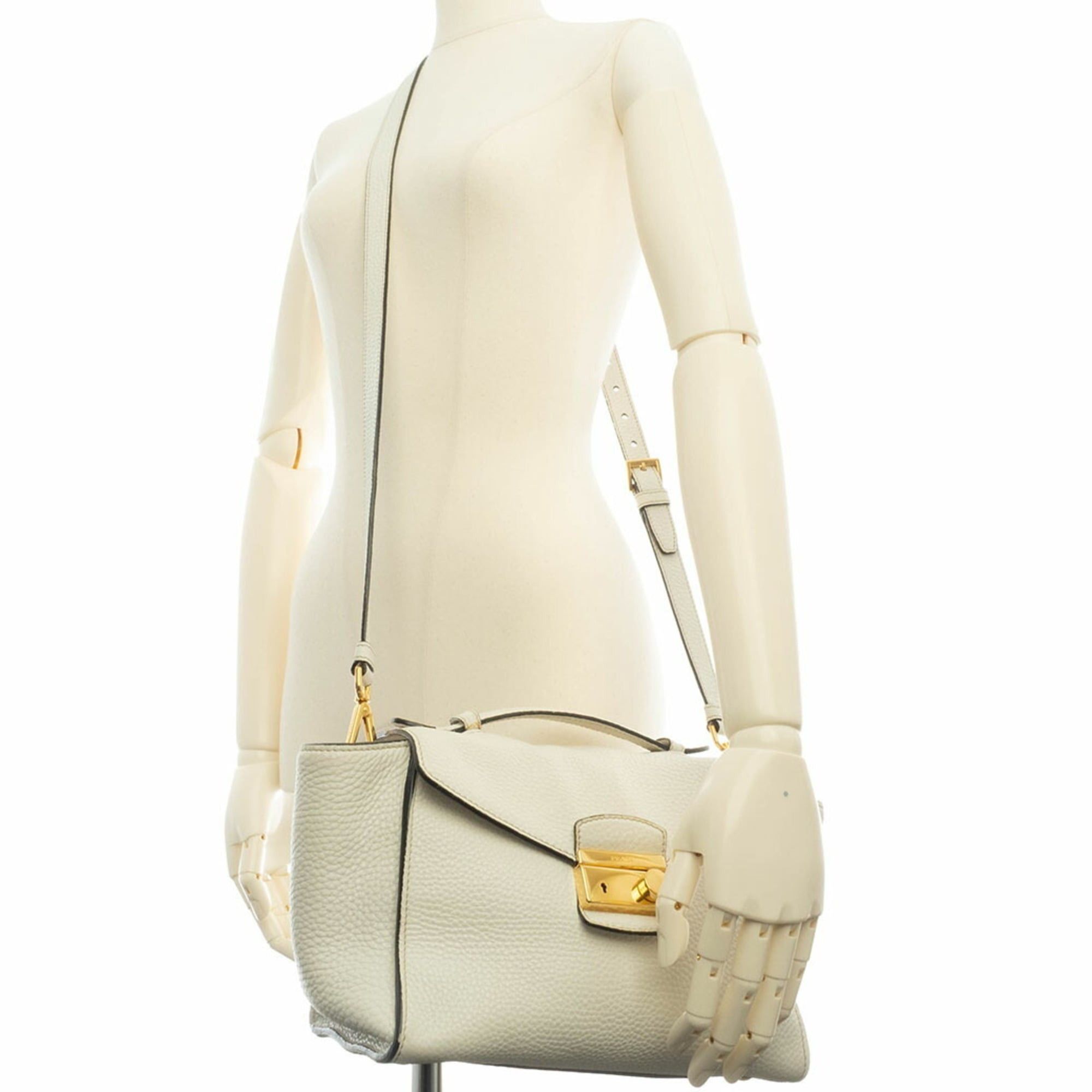 Prada Prada Handbag BT0962 Leather White Women's Shoulder Bag PRADA Size ONE SIZE - 10 Thumbnail