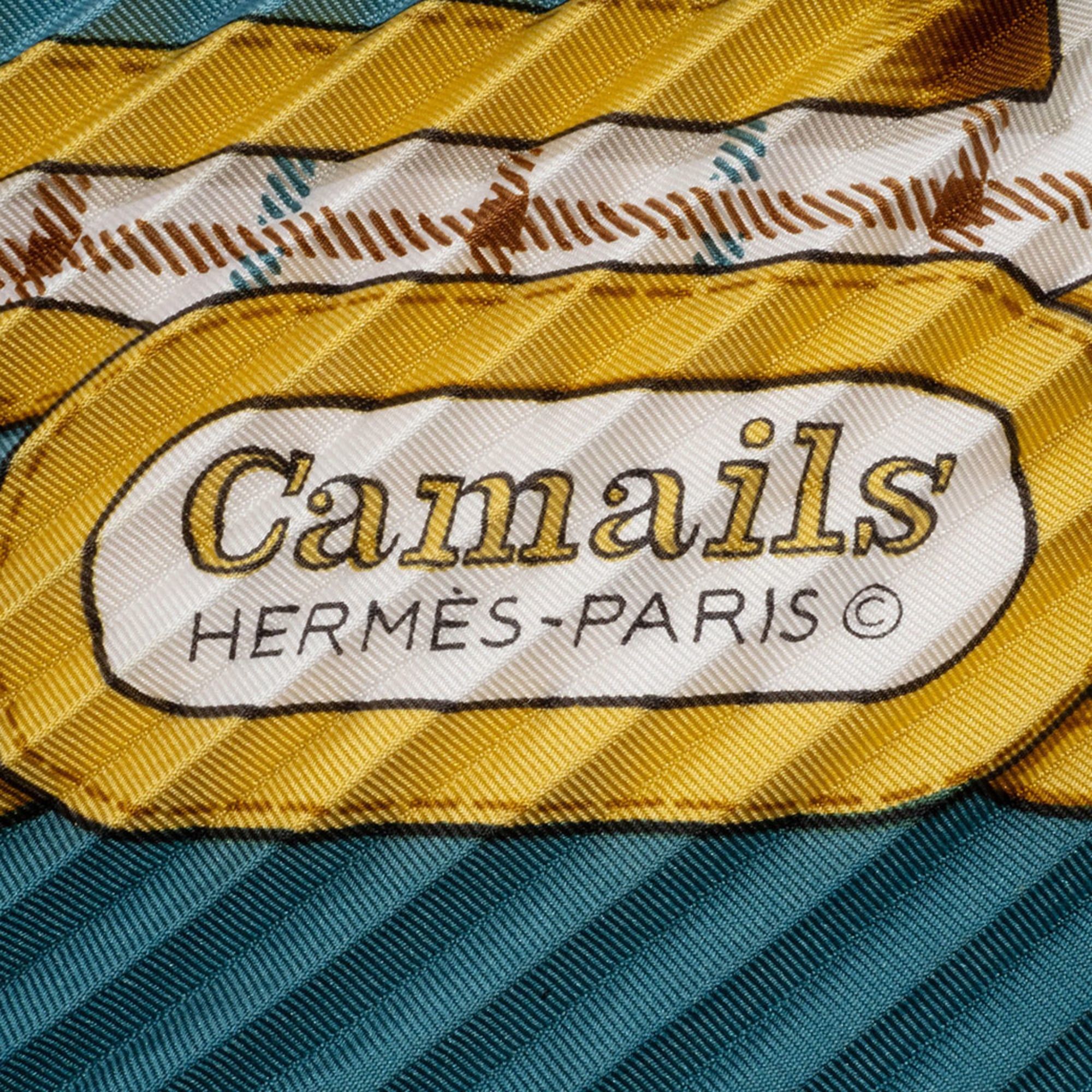Hermes Hermes Hermès Carré 90 Pleated Camail Scarf/Muffler in Multicolor Silk for Women Size ONE SIZE - 10 Thumbnail