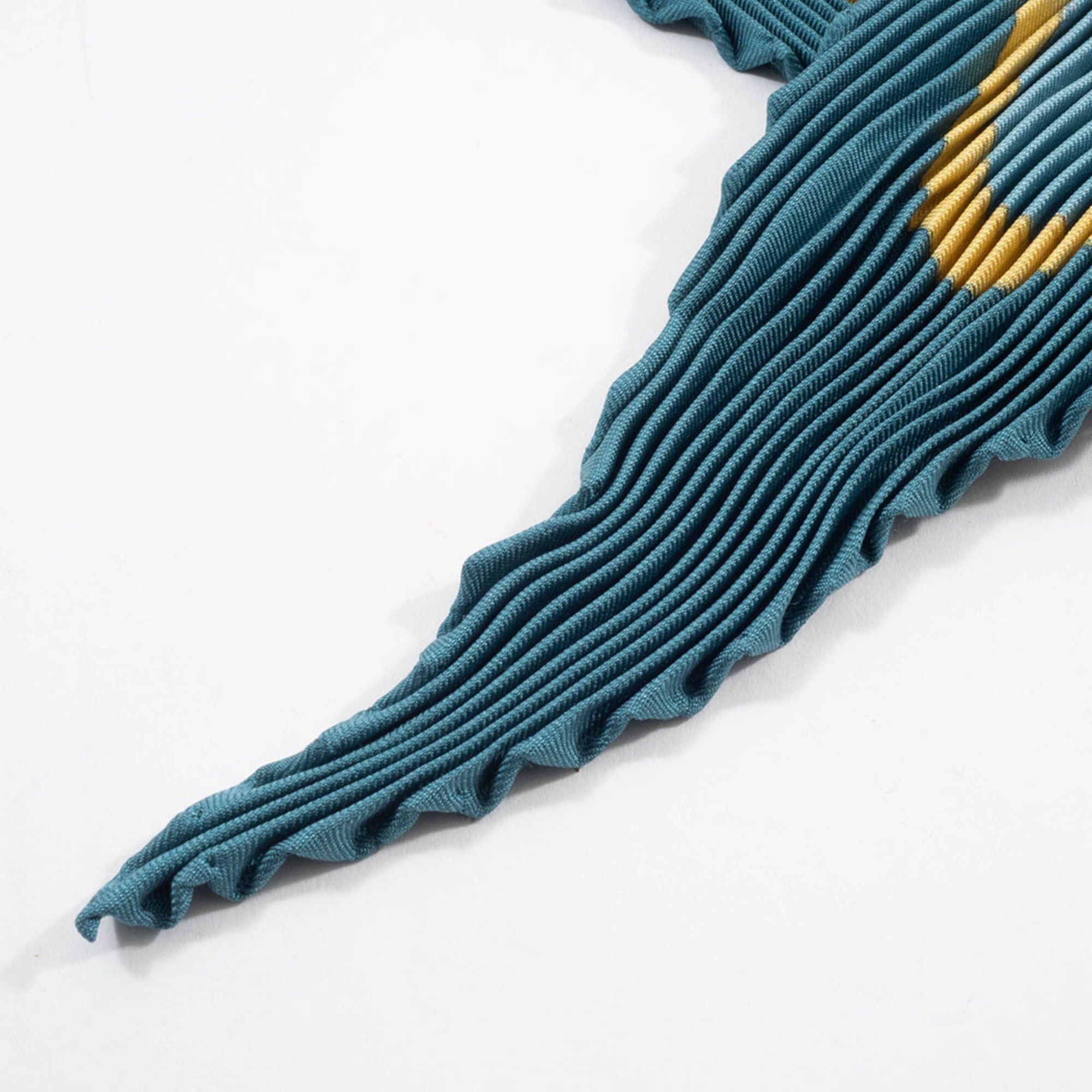Hermes Hermes Hermès Carré 90 Pleated Camail Scarf/Muffler in Multicolor Silk for Women Size ONE SIZE - 19 Thumbnail