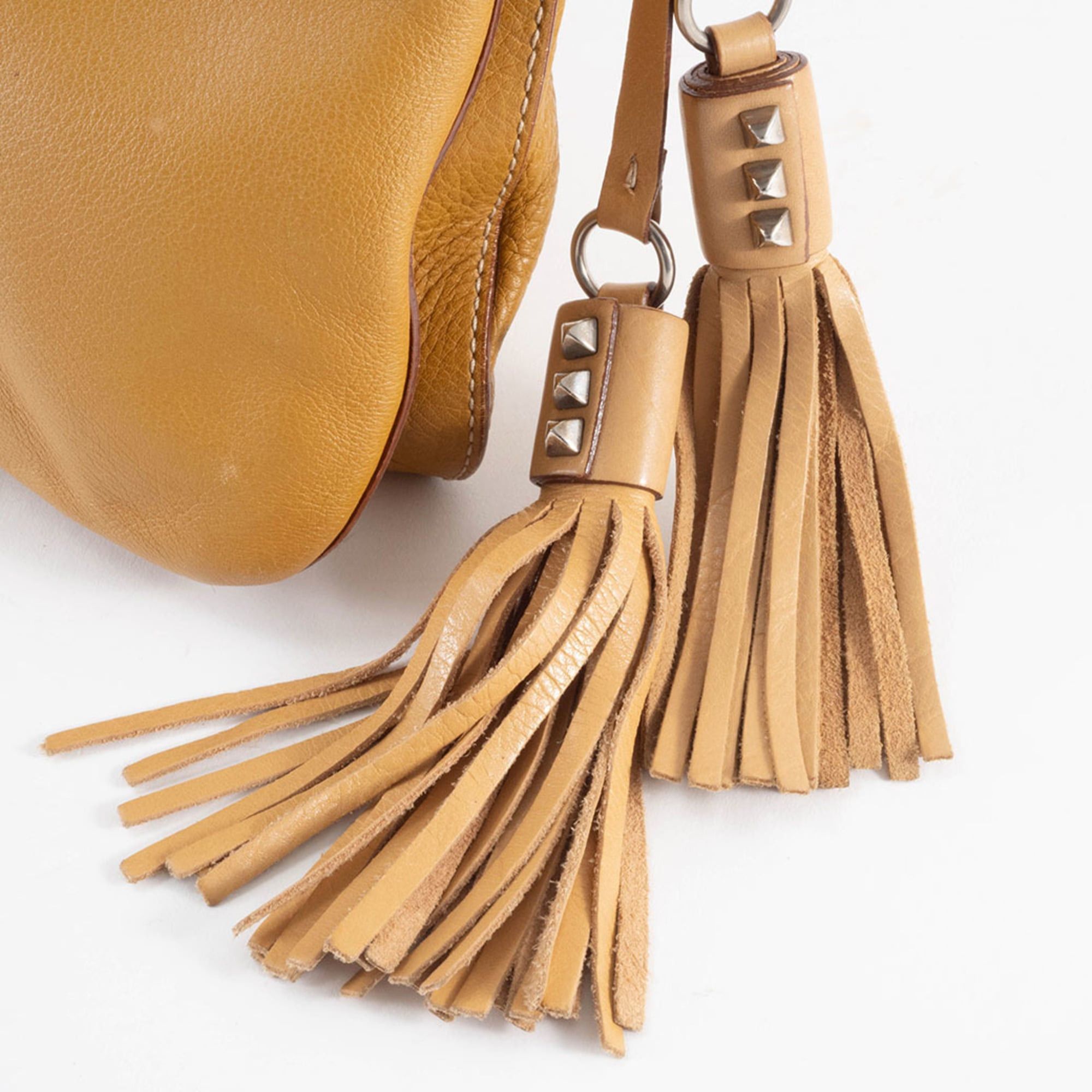 Prada Prada Leather Shoulder Bag BR2470 Camel Women's Tassel Charm PRADA Size ONE SIZE - 10 Thumbnail