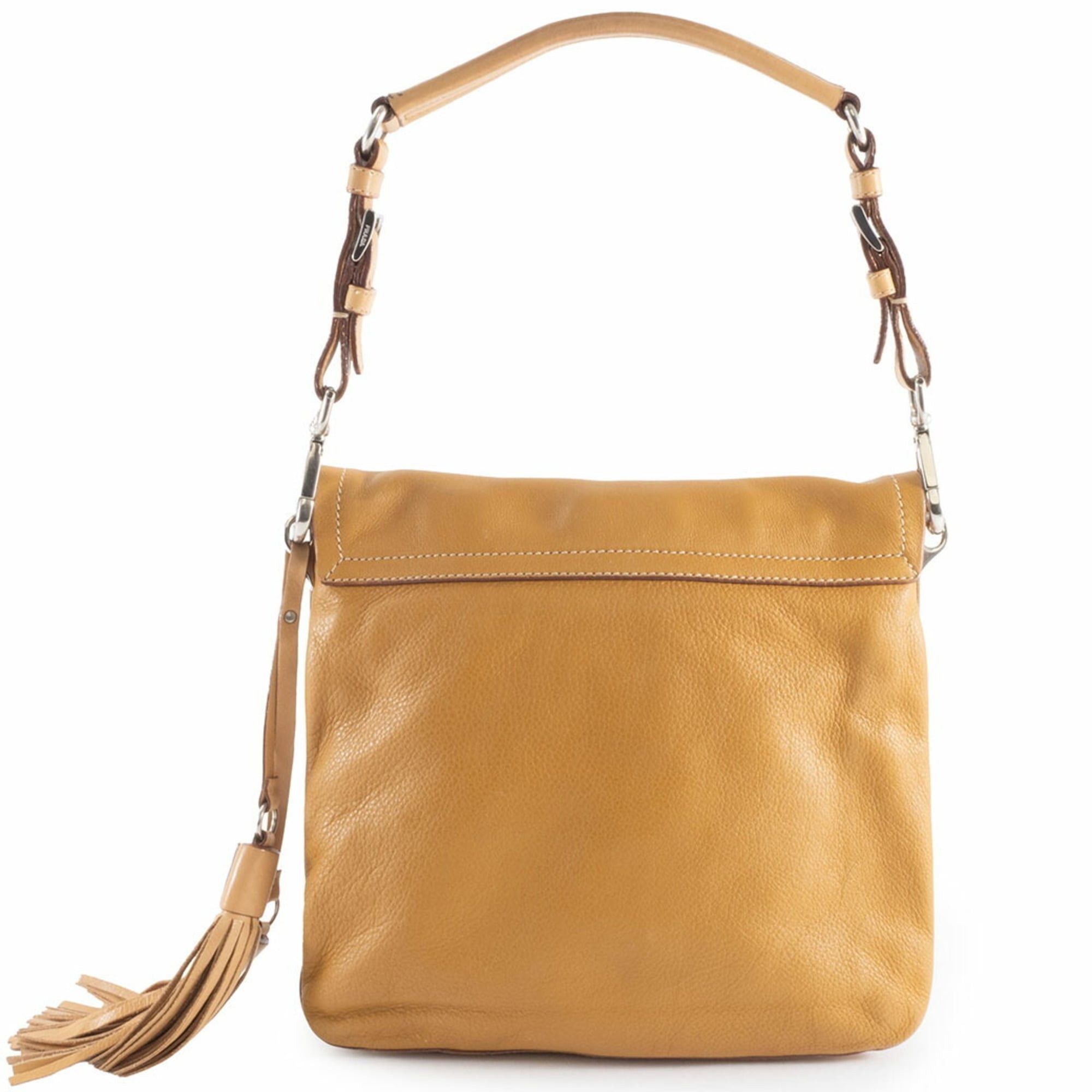 Prada Prada Leather Shoulder Bag BR2470 Camel Women's Tassel Charm PRADA Size ONE SIZE - 2 Thumbnail