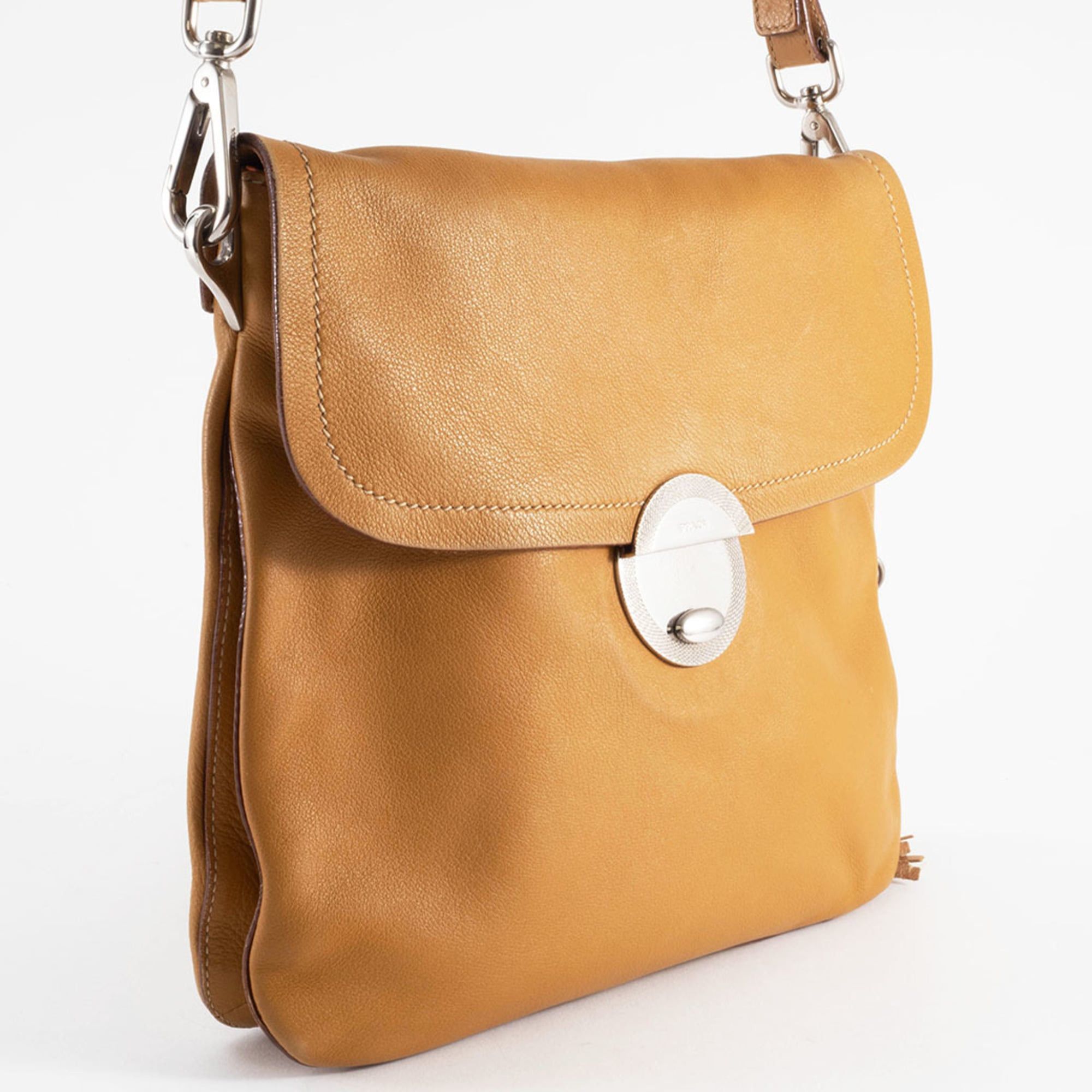 Prada Prada Leather Shoulder Bag BR2470 Camel Women's Tassel Charm PRADA Size ONE SIZE - 7 Thumbnail