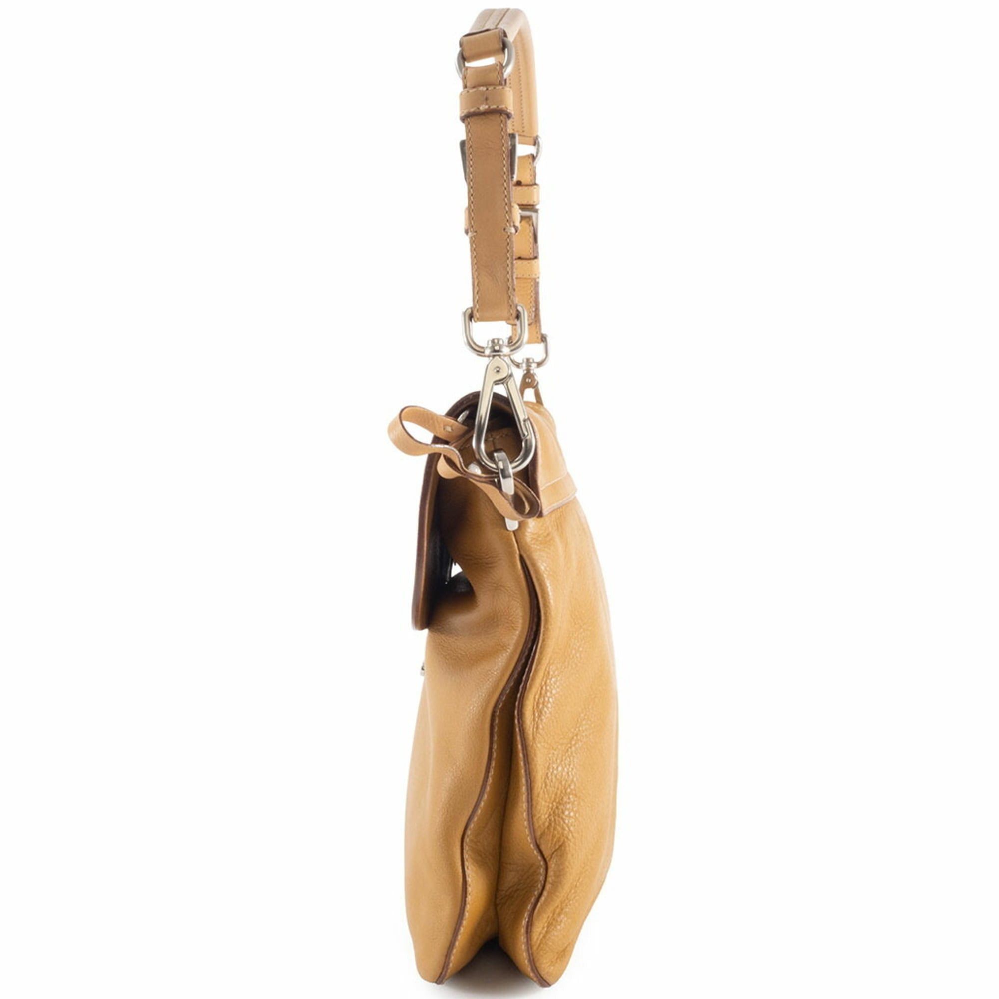 Prada Prada Leather Shoulder Bag BR2470 Camel Women's Tassel Charm PRADA Size ONE SIZE - 4 Thumbnail