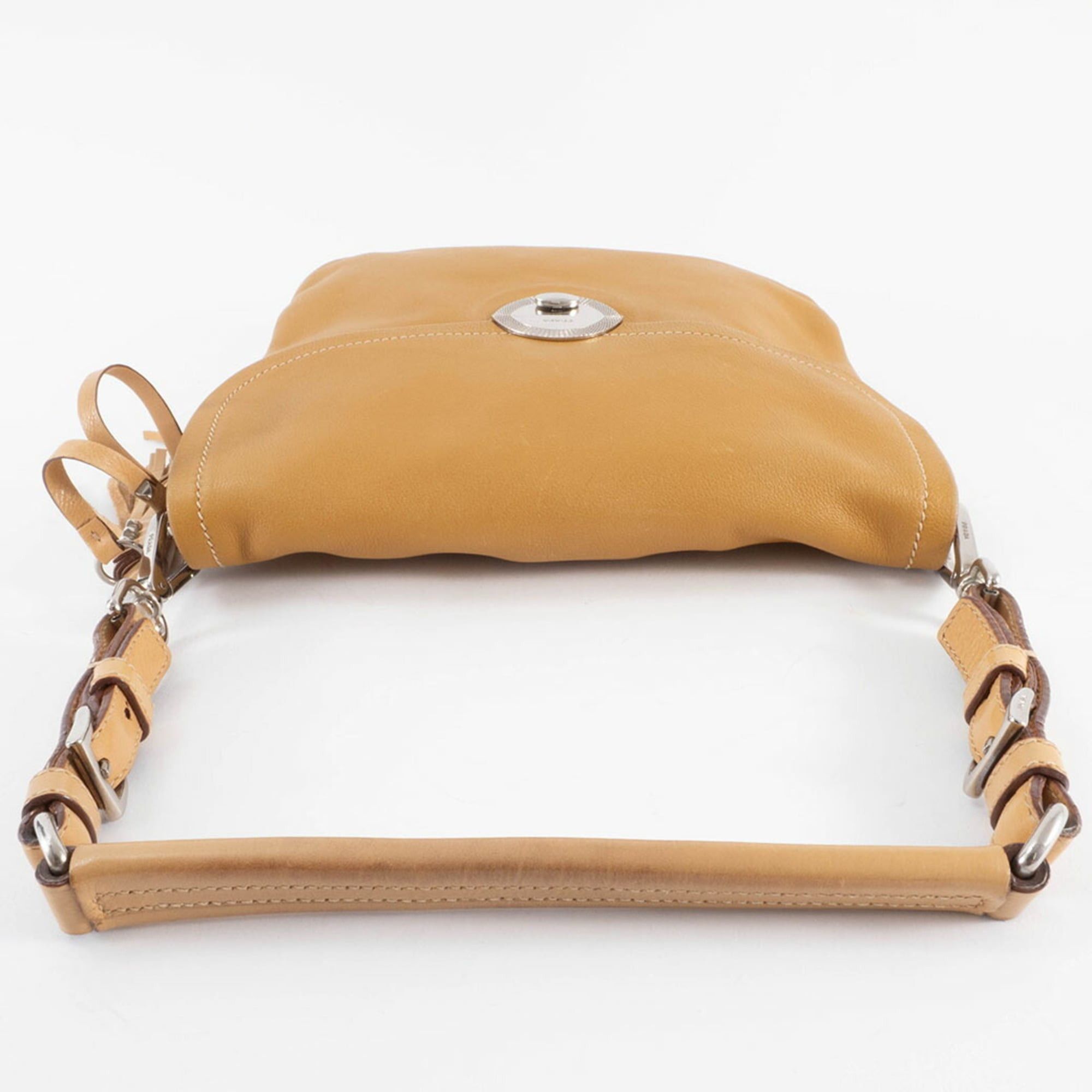 Prada Prada Leather Shoulder Bag BR2470 Camel Women's Tassel Charm PRADA Size ONE SIZE - 5 Thumbnail