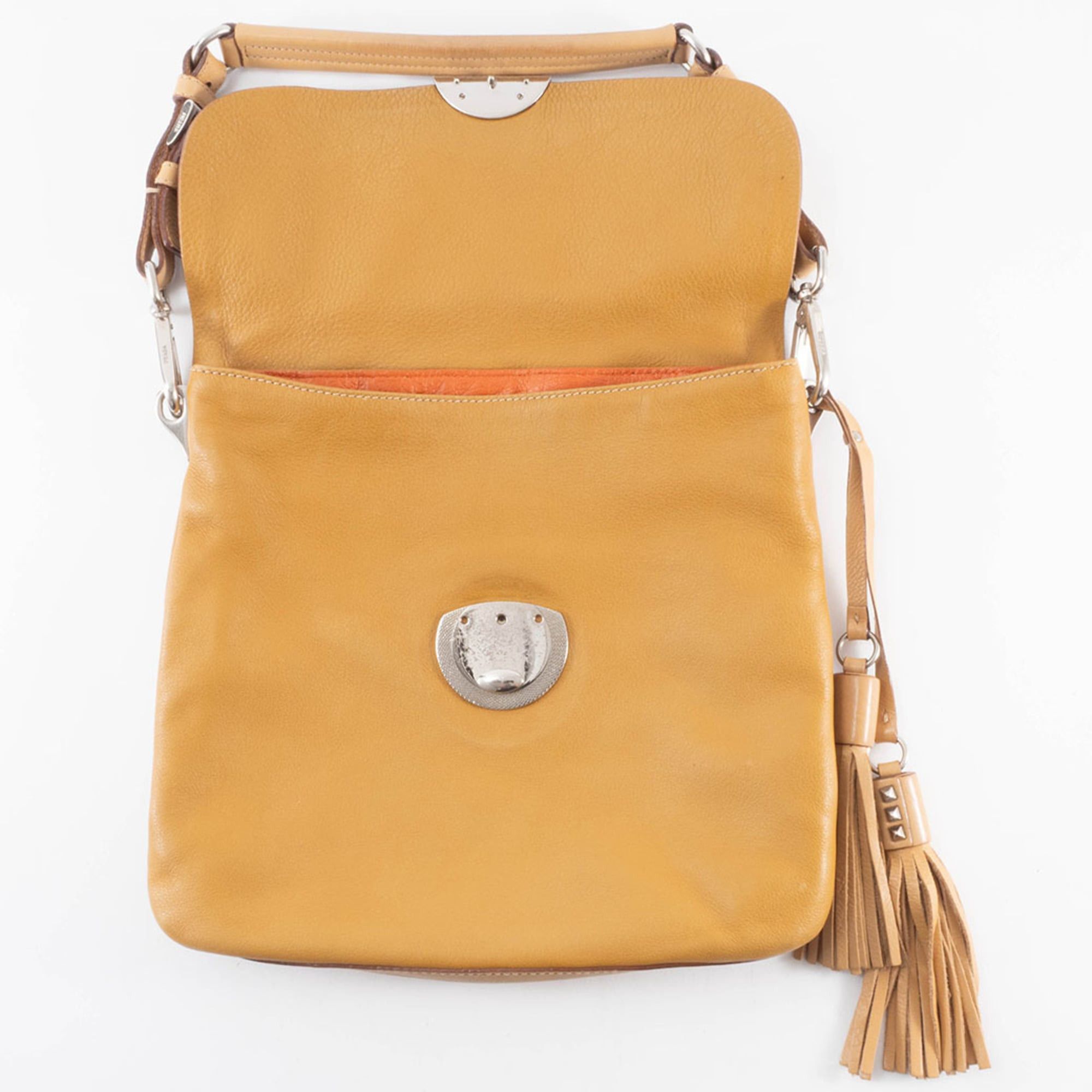 Prada Prada Leather Shoulder Bag BR2470 Camel Women's Tassel Charm PRADA Size ONE SIZE - 8 Thumbnail