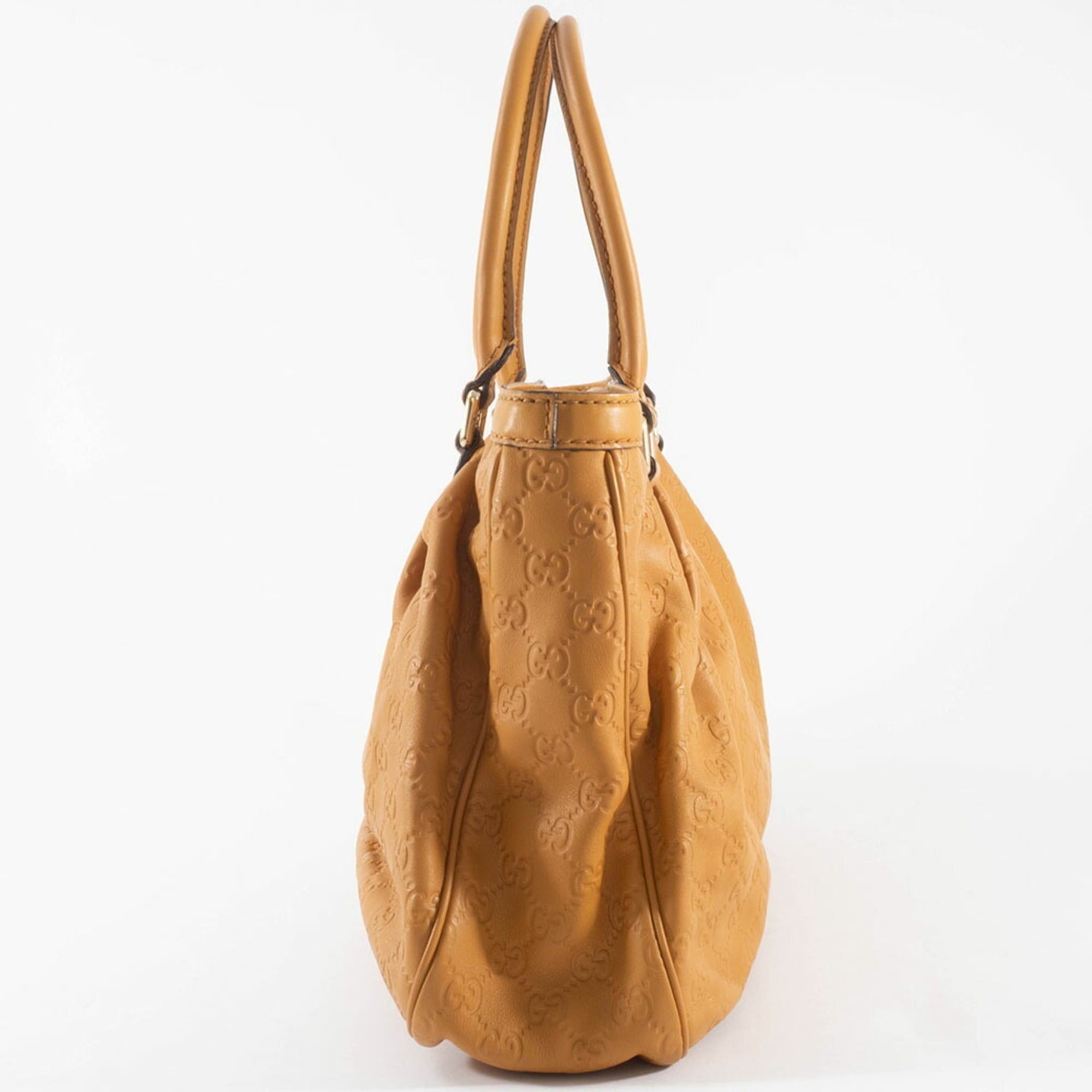 Gucci Gucci Guccissima Sukey Handbag 296835 in Brown Leather with GG Marmont Charm for Women Size ONE SIZE - 4 Thumbnail
