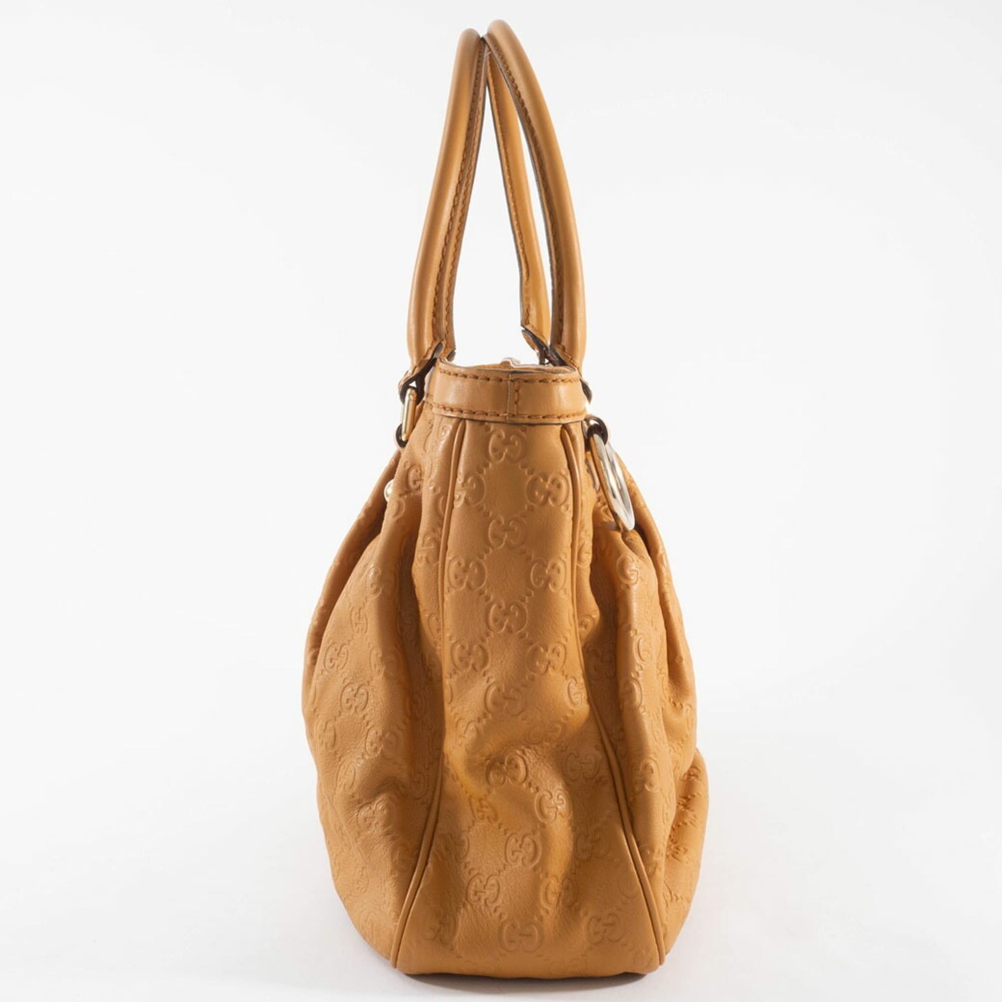 Gucci Gucci Guccissima Sukey Handbag 296835 in Brown Leather with GG Marmont Charm for Women Size ONE SIZE - 3 Thumbnail