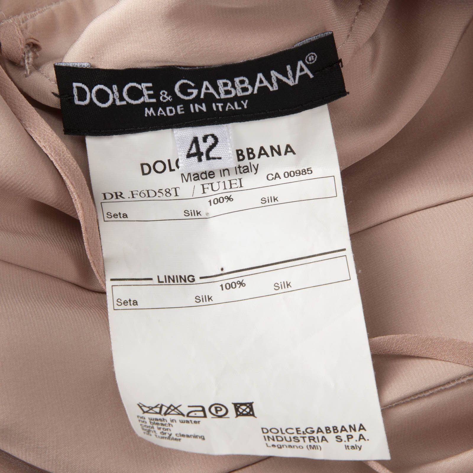 Dolce & Gabbana Pink Pleated Silk Dress Size M / US 6-8 / IT 42-44 - 11 Thumbnail