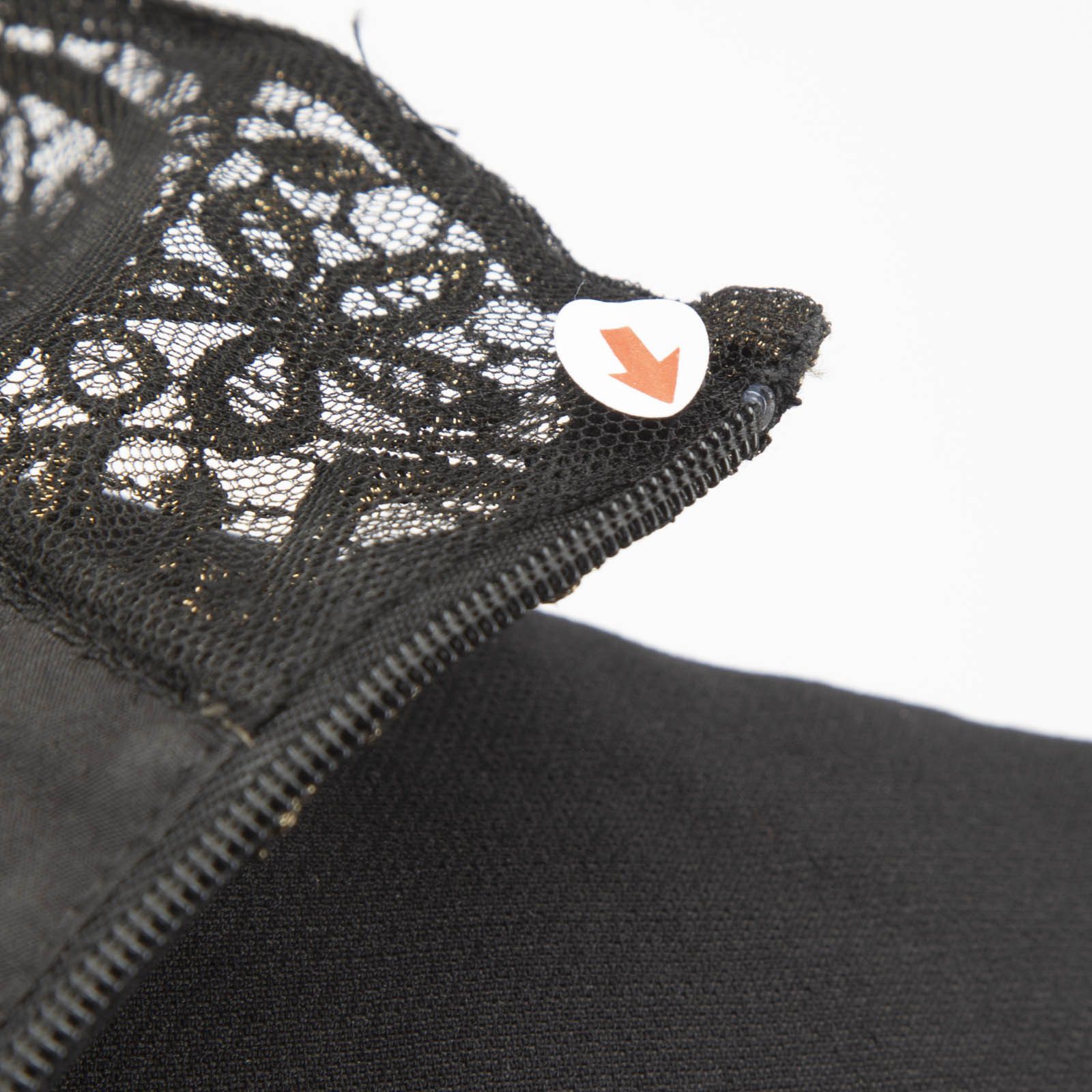 Valentino Black Lace Panel Long Sleeve Dress Size S / US 4 / IT 40 - 4 Thumbnail
