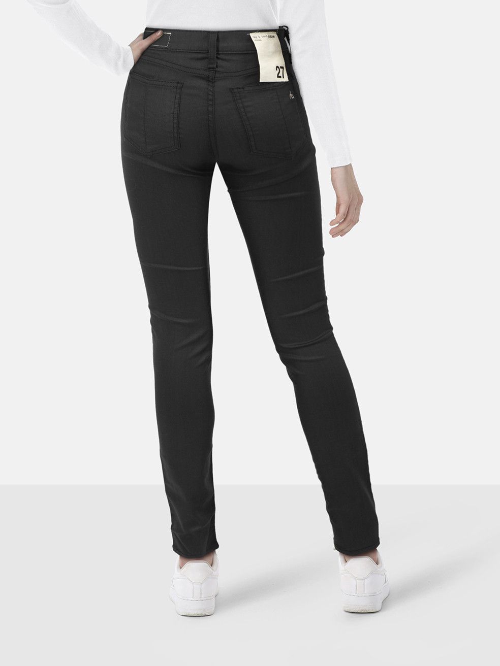 Rag & Bone Black Lightweight Denim Leggings Size 28" / US 6 / IT 42 - 2 Thumbnail