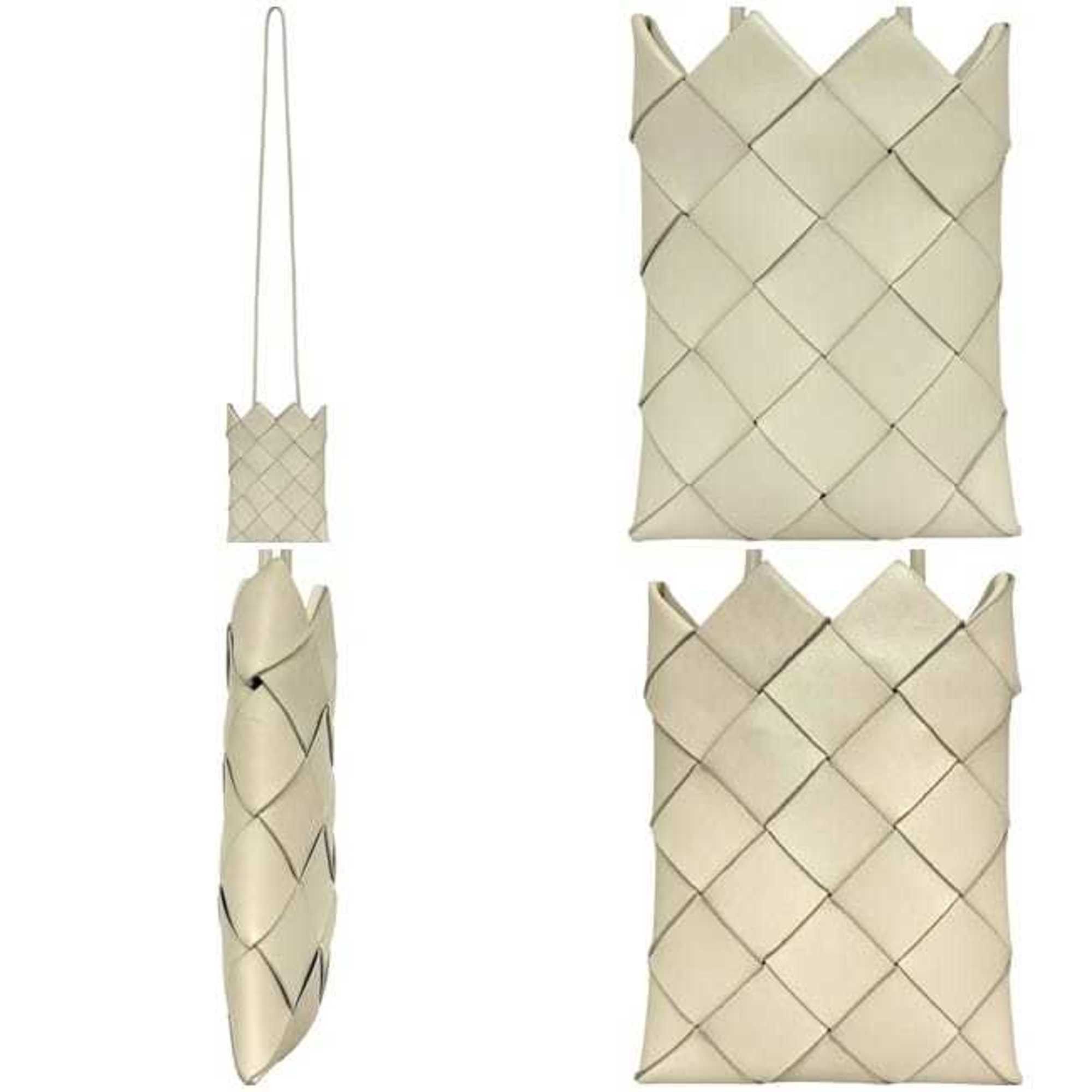 Bottega Veneta Bottega Veneta Mini Shoulder Bag ec-24866 White Intrecciato 619019 Leather Pochette S02176509X BOTTEGA VENETA Crossbody Smartphone with Jagged Edges Size ONE SIZE - 3 Thumbnail