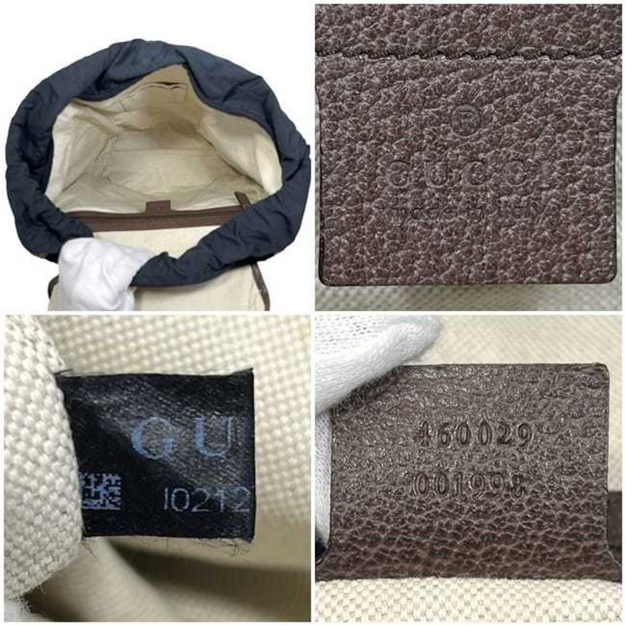 Gucci Gucci Backpack ec-24860 Beige Brown GG Supreme Sherry 460029 PVC Leather 001998 GUCCI Flap Line Women's and Men's Size ONE SIZE - 4 Thumbnail