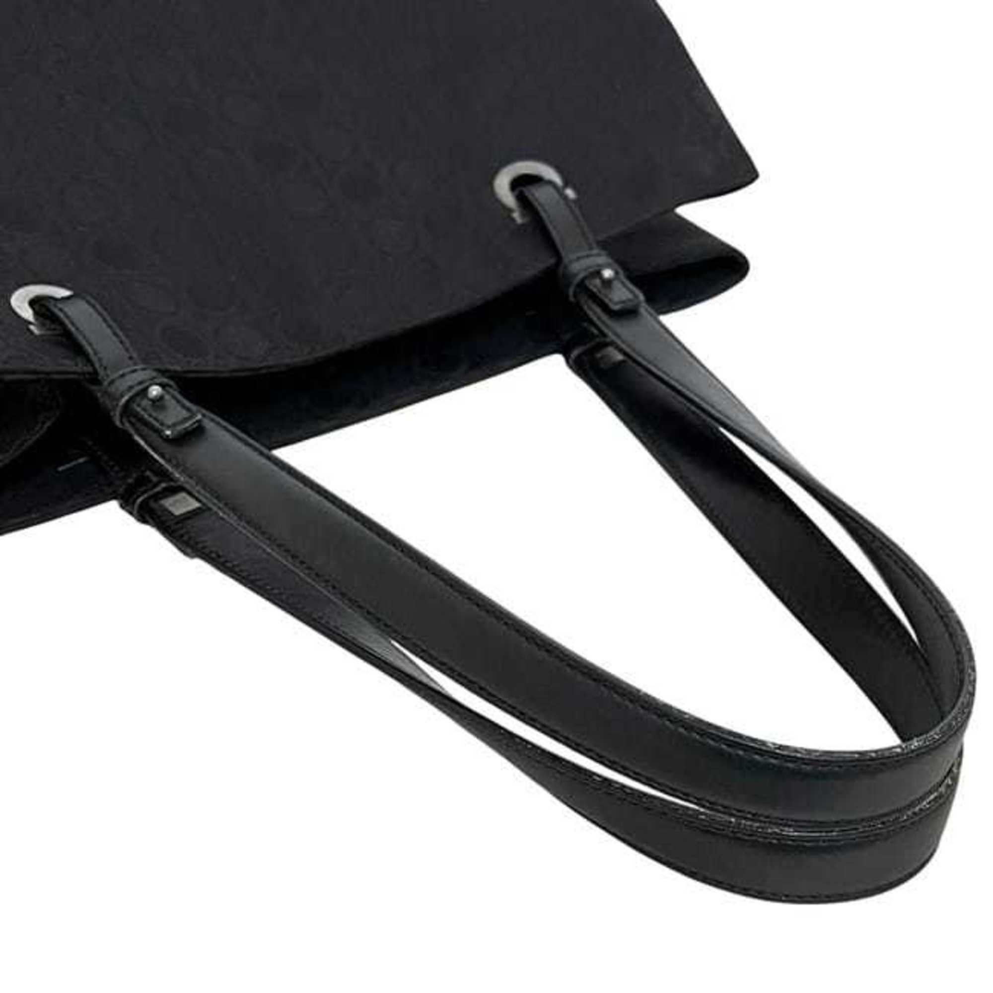 Salvatore Ferragamo Salvatore Ferragamo tote bag ec-24752 black Gancini AU-21 3831 canvas and leather men's women's Size ONE SIZE - 10 Thumbnail
