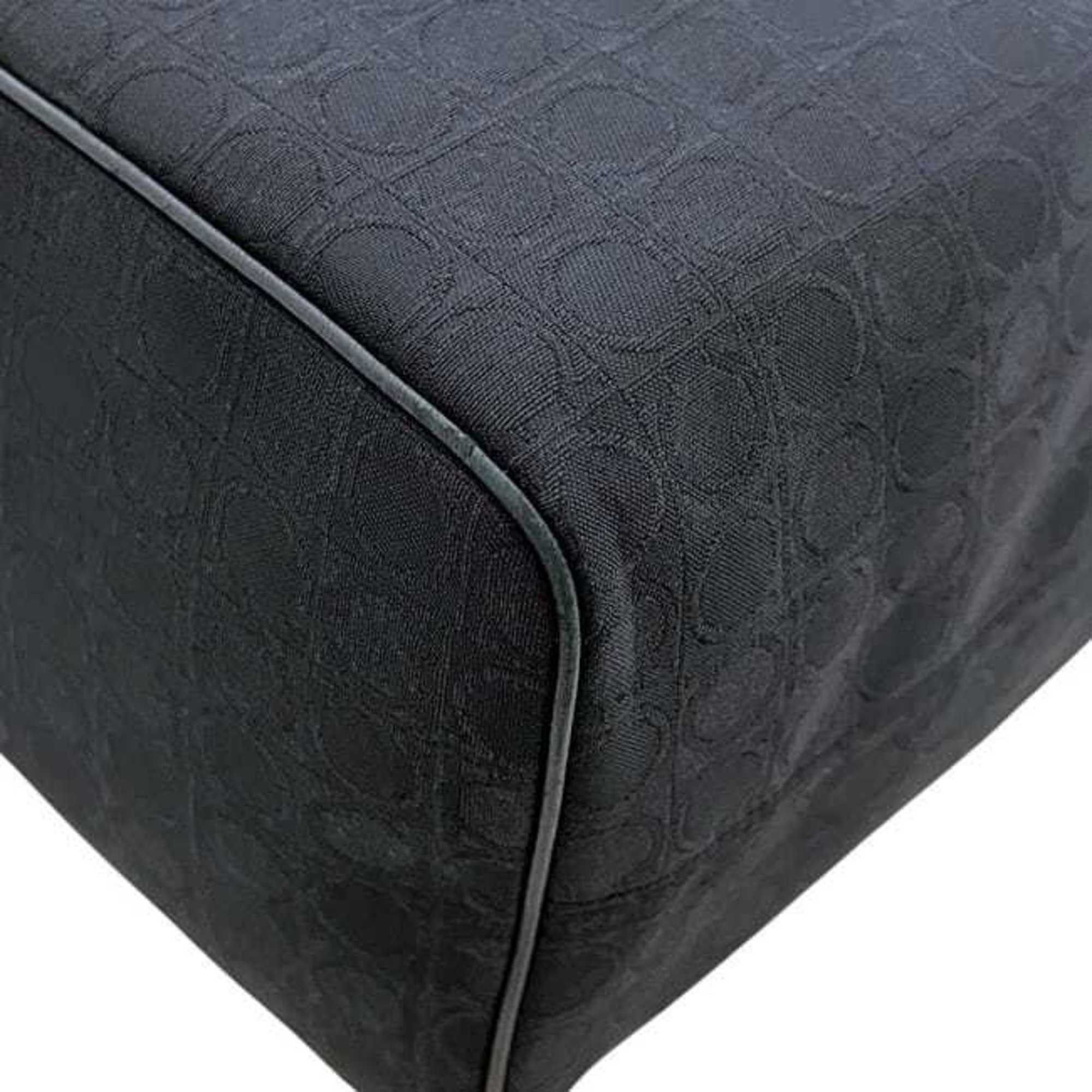 Salvatore Ferragamo Salvatore Ferragamo tote bag ec-24752 black Gancini AU-21 3831 canvas and leather men's women's Size ONE SIZE - 8 Thumbnail