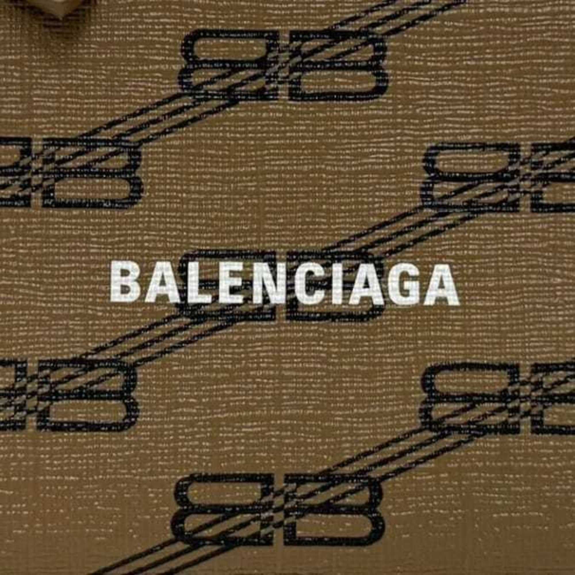 Balenciaga Balenciaga Coin Case ec-24879 Beige BB Monogram 640535 Purse Card Holder PVC Leather 2762 0 568148 BALENCIAGA Wallet Men's Women's Size ONE SIZE - 5 Thumbnail