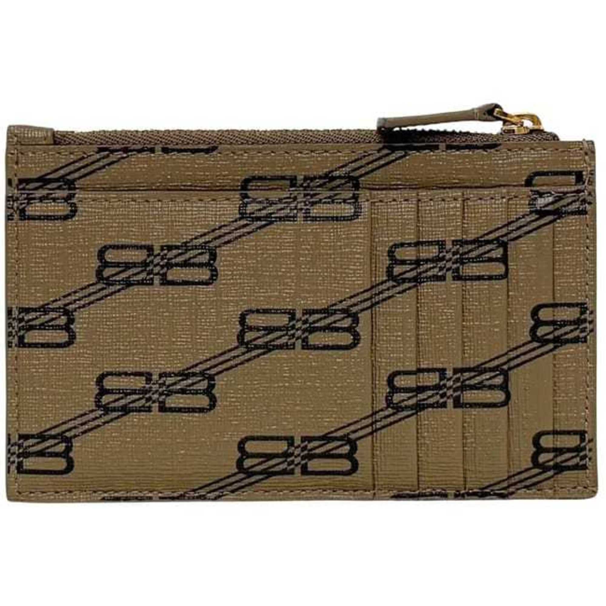 Balenciaga Balenciaga Coin Case ec-24879 Beige BB Monogram 640535 Purse Card Holder PVC Leather 2762 0 568148 BALENCIAGA Wallet Men's Women's Size ONE SIZE - 4 Thumbnail