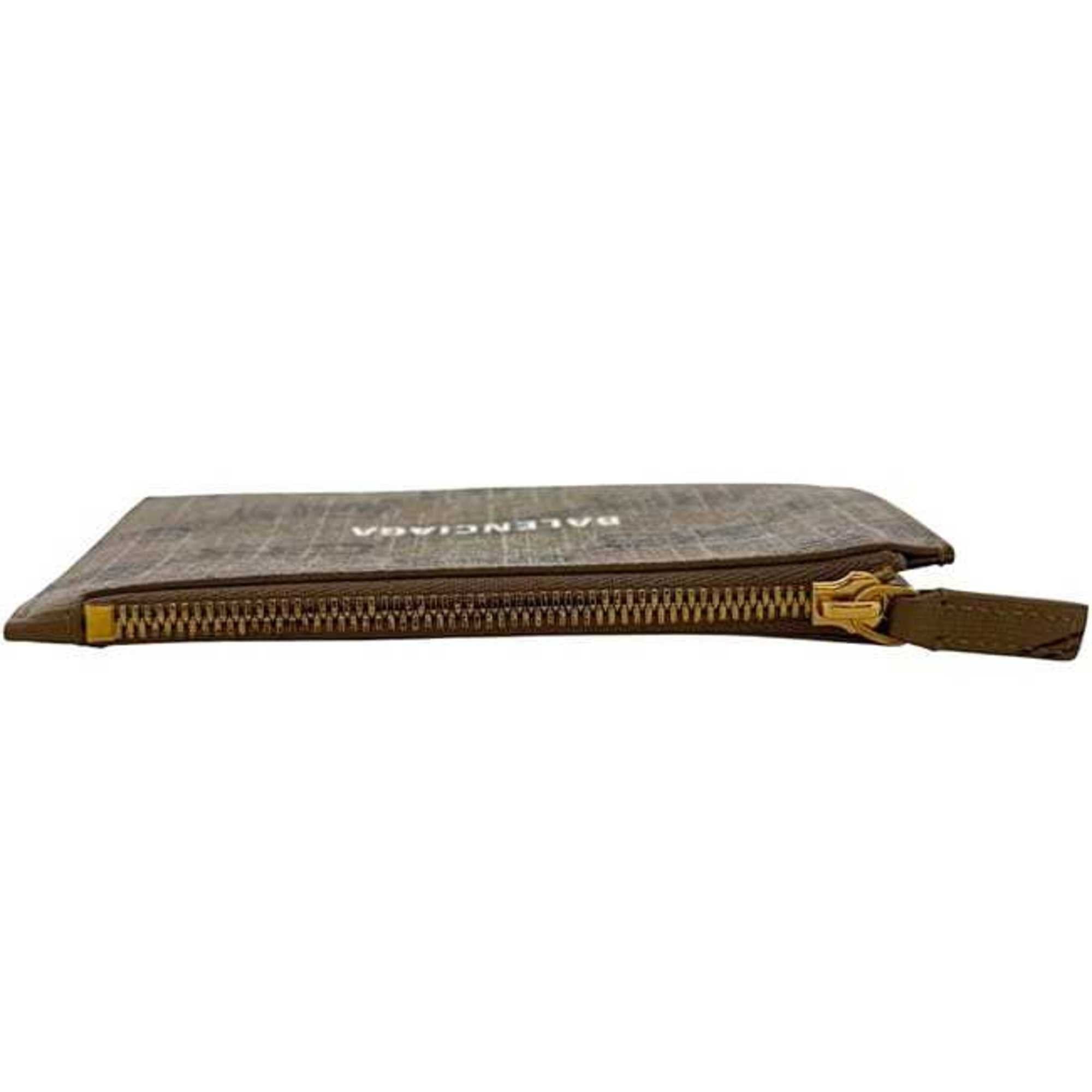 Balenciaga Balenciaga Coin Case ec-24879 Beige BB Monogram 640535 Purse Card Holder PVC Leather 2762 0 568148 BALENCIAGA Wallet Men's Women's Size ONE SIZE - 3 Thumbnail