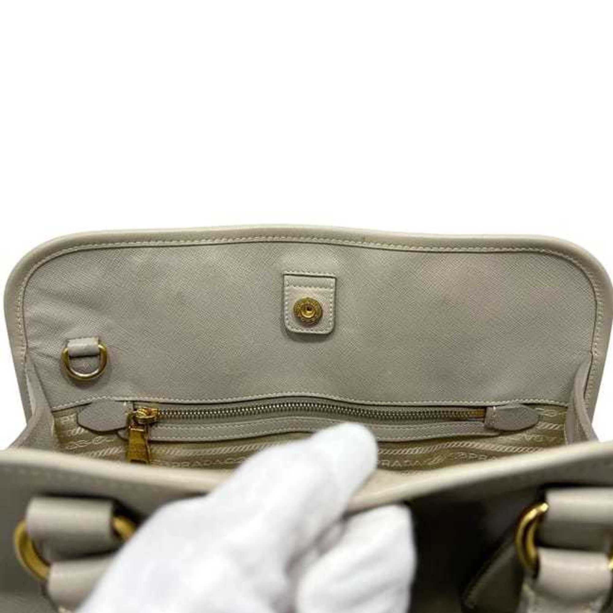Prada Prada 2-way bag f-24770 beige BN2254 Saffiano leather B/31 PRADA freestanding crossbody shoulder bag/handbag with triangular plate for women Size ONE SIZE - 10 Thumbnail