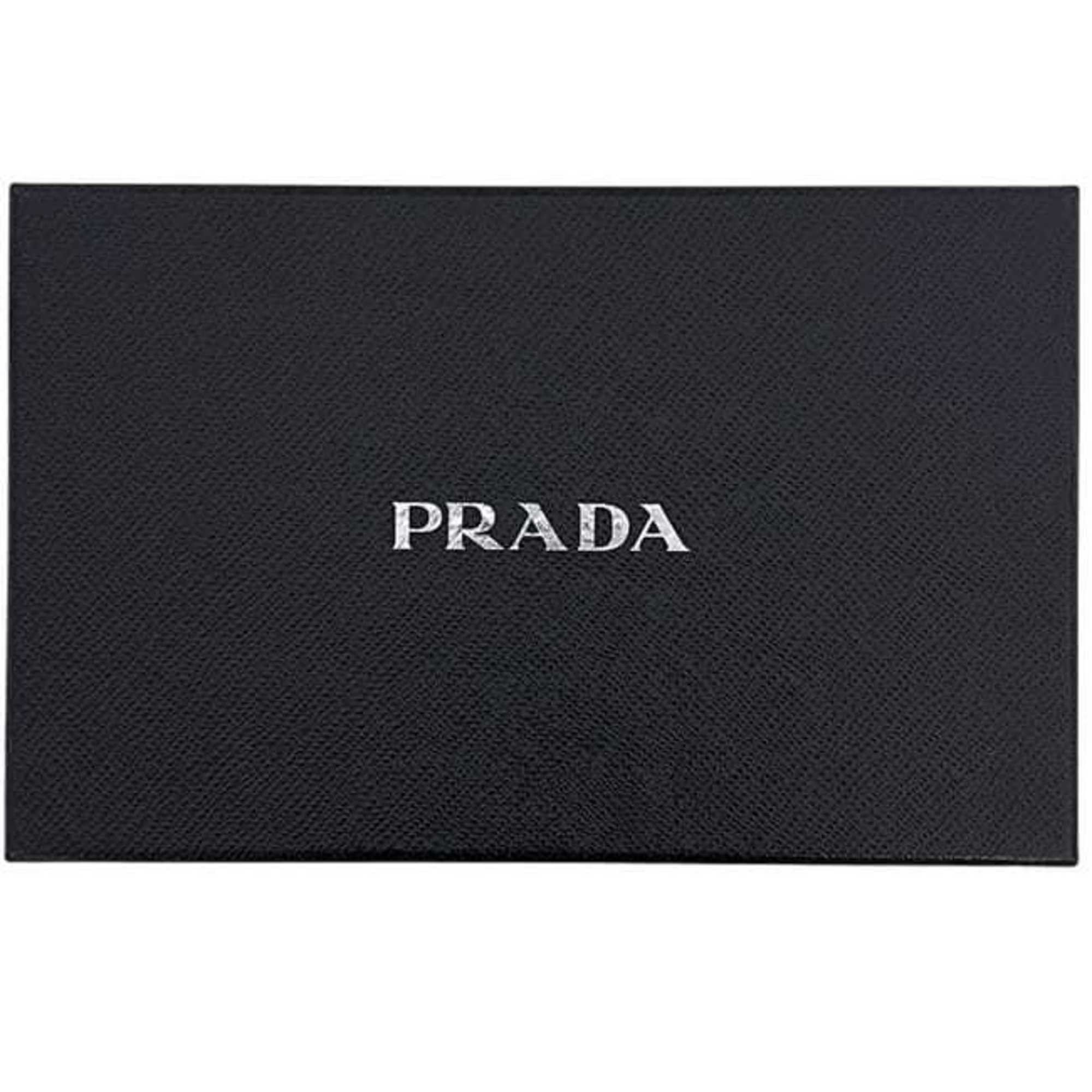 Prada Prada pouch ec-24868 Black NERO Harako leather 78 PRADA round with fur, men's and women's plate fur Size ONE SIZE - 11 Thumbnail