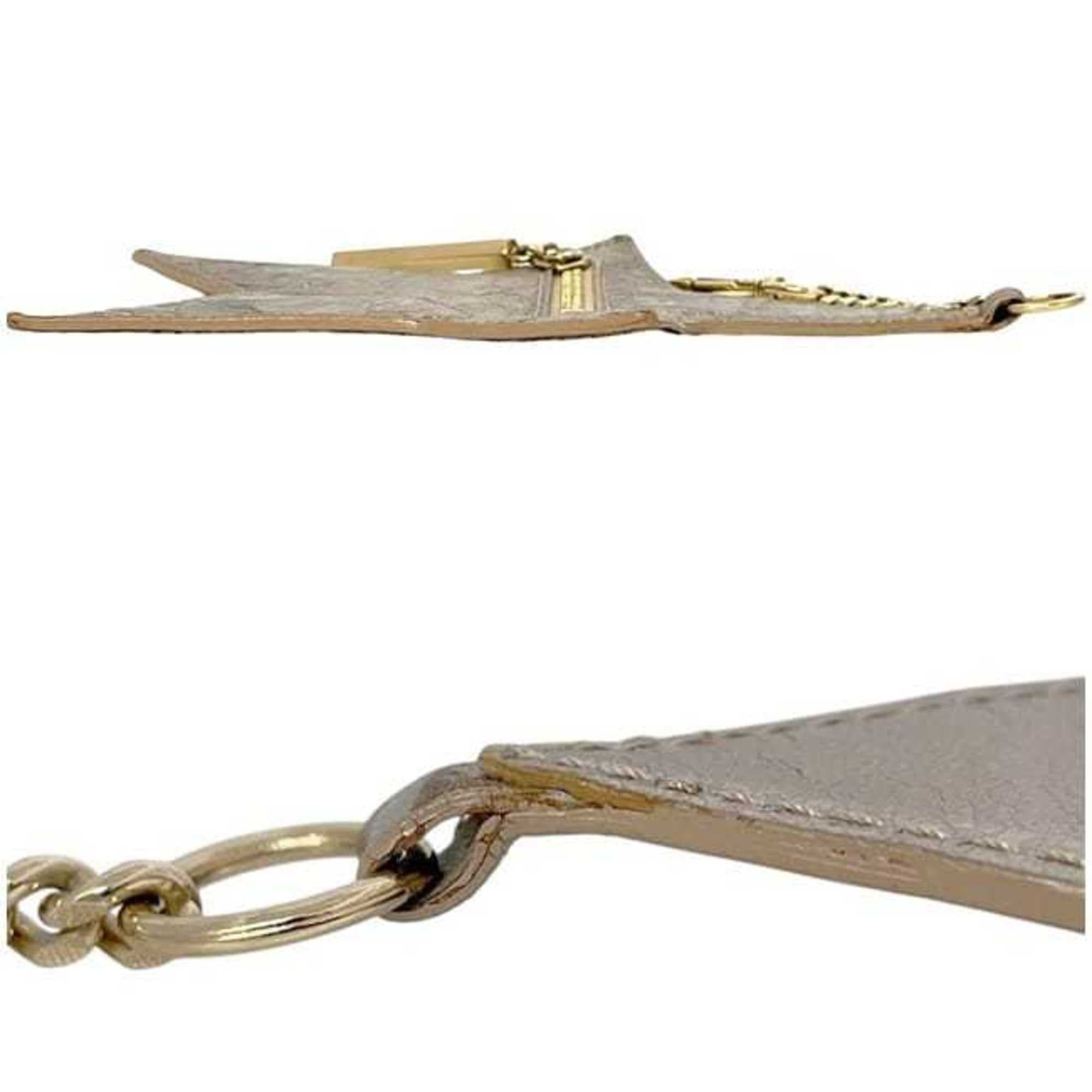 Jimmy Choo Jimmy Choo pouch ec-24756 gold J000047609001 leather 3D8DC0 JIMMY CHOO star coin purse for men and women with carabiner Size ONE SIZE - 4 Thumbnail